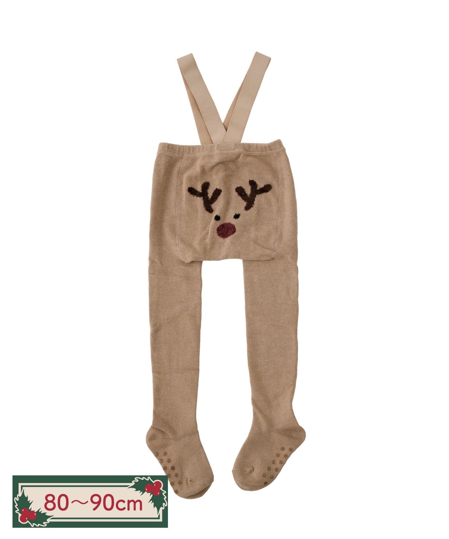 3COINS(スリーコインズ) サス付きタイツ:80~90cm/クリスマス