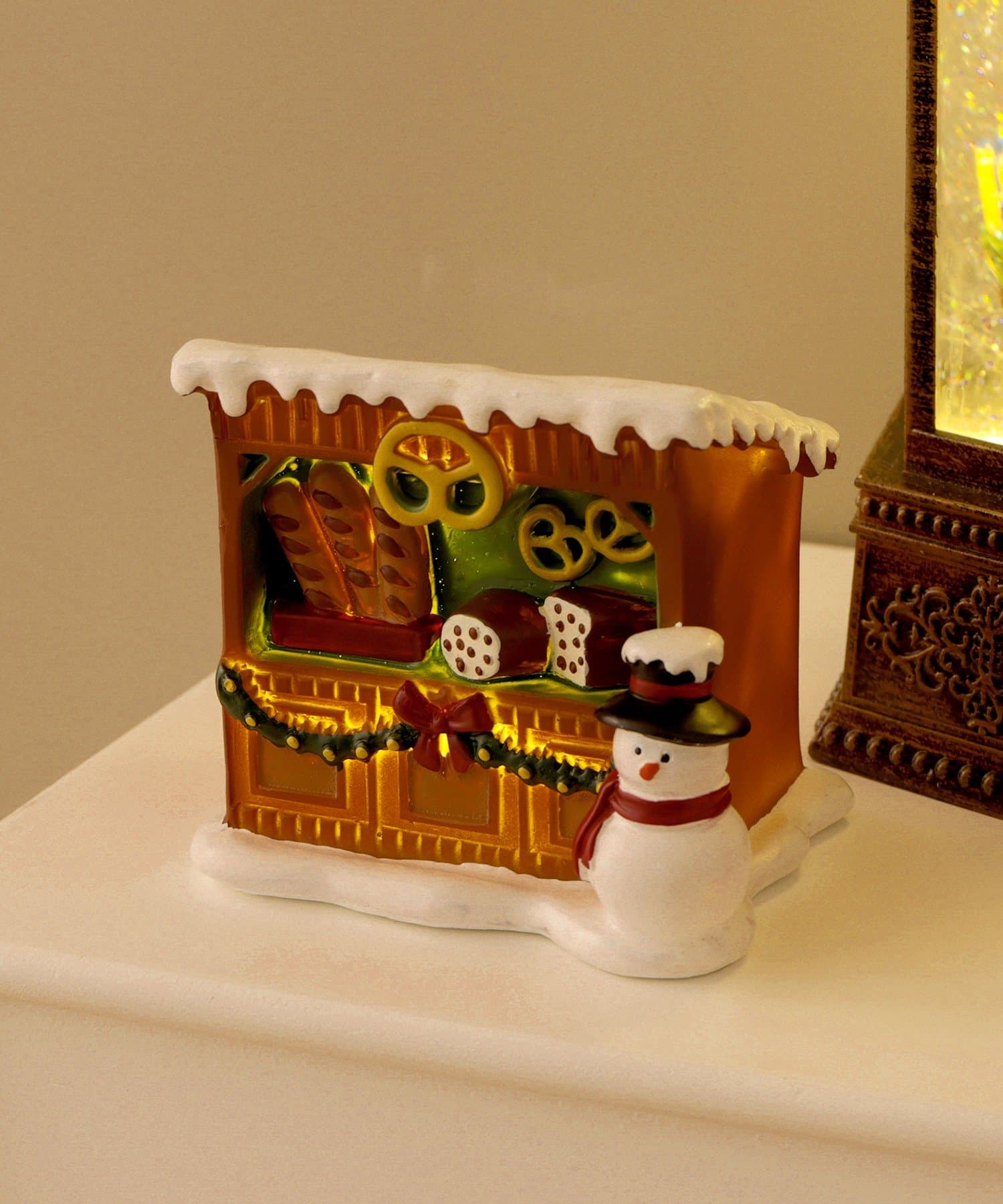 3COINS(スリーコインズ) ライト付きクリスマスマーケットオブジェ/クリスマス