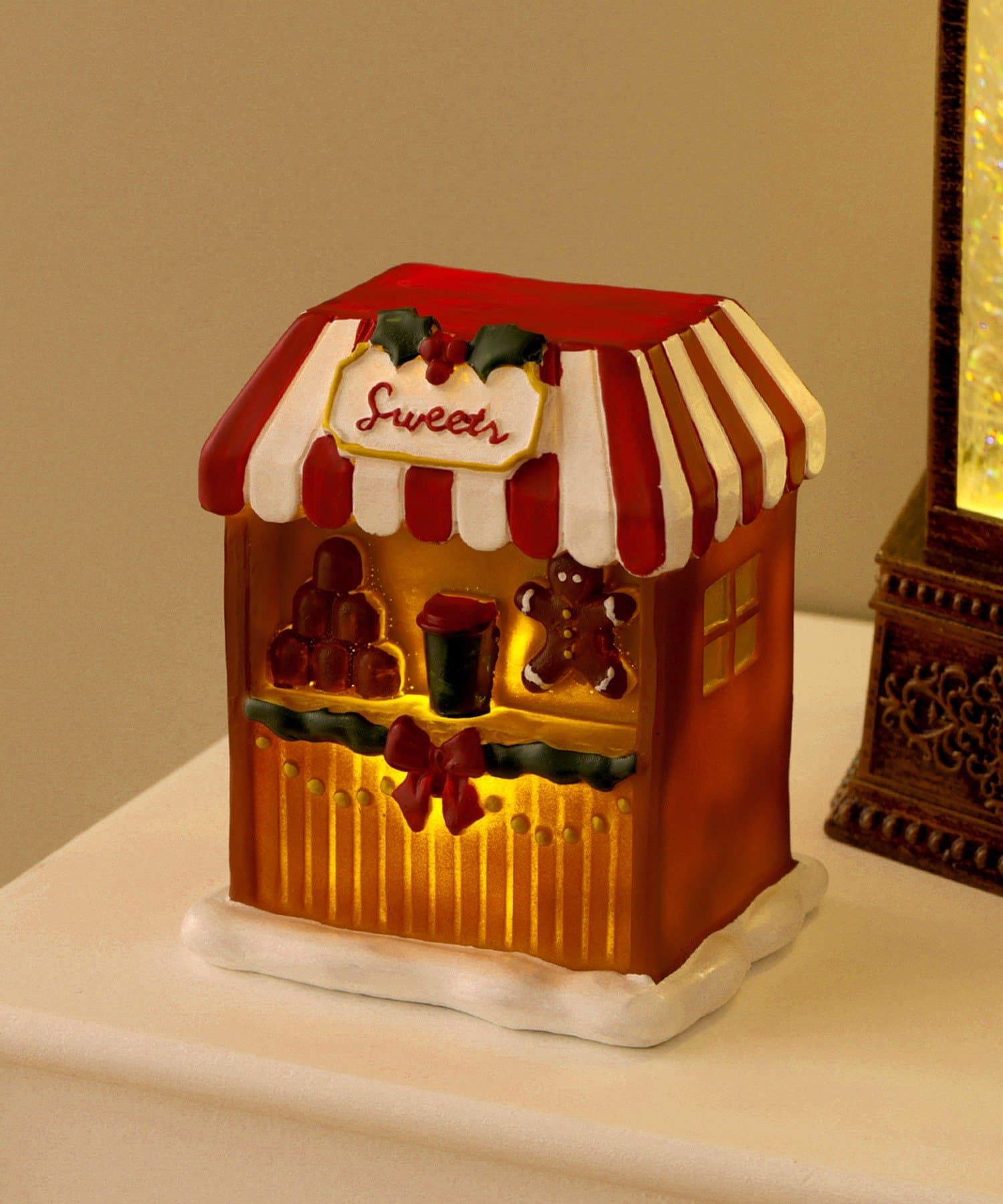 3COINS(スリーコインズ) ライト付きクリスマスマーケットオブジェ/クリスマス