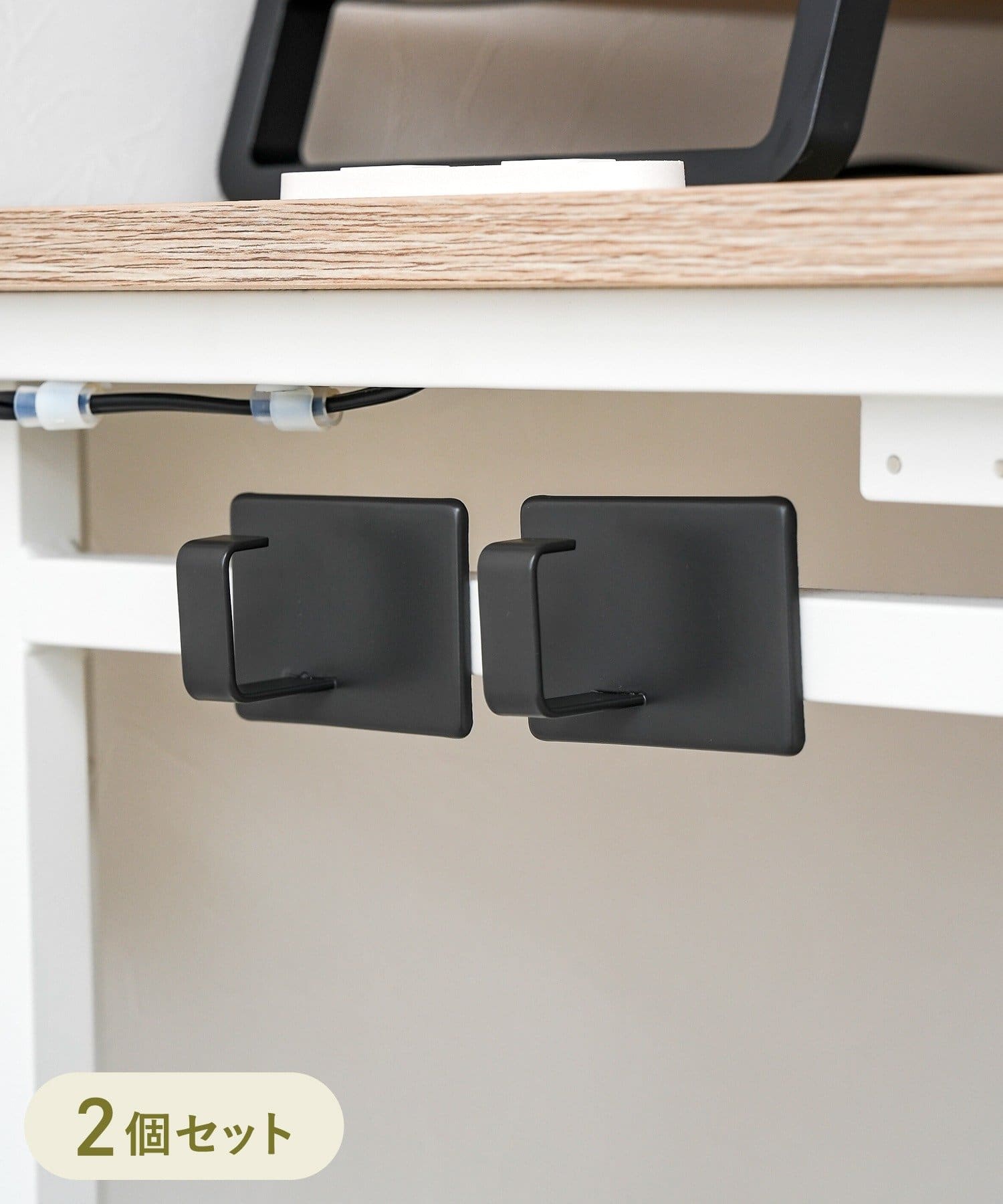 3COINS(スリーコインズ) マグネットフック2個セット