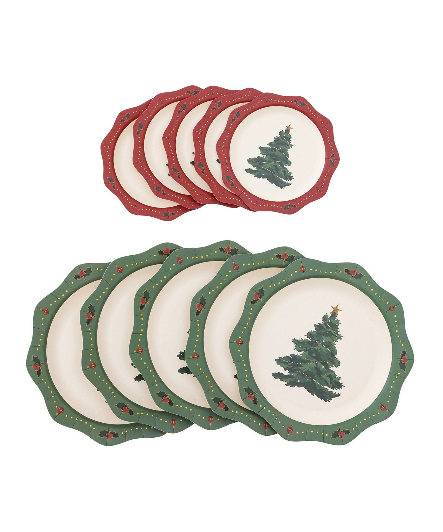 3COINS(スリーコインズ) ペーパープレート2柄/クリスマス
