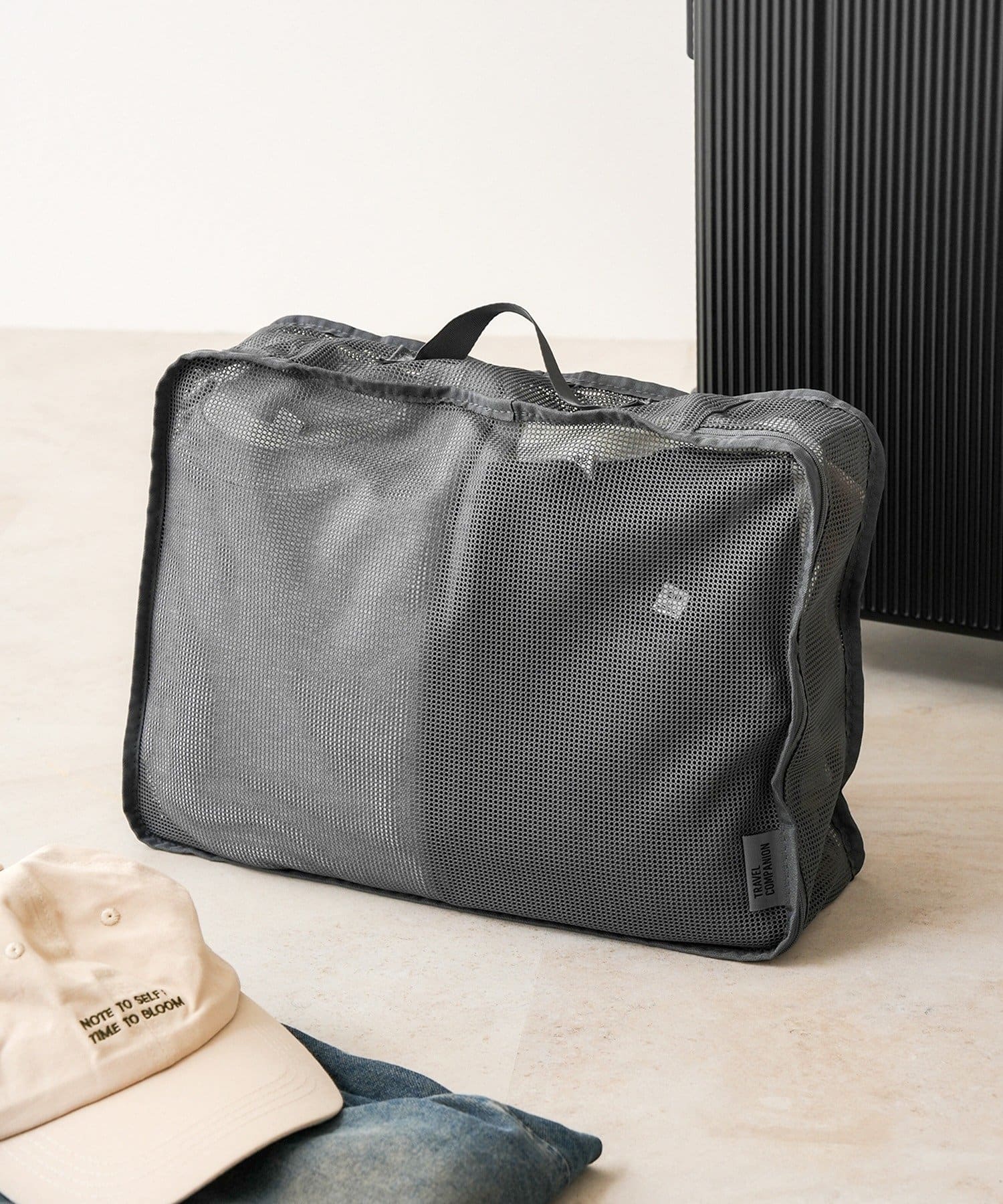 3COINS(スリーコインズ) 洗える衣類収納マチ有り:L