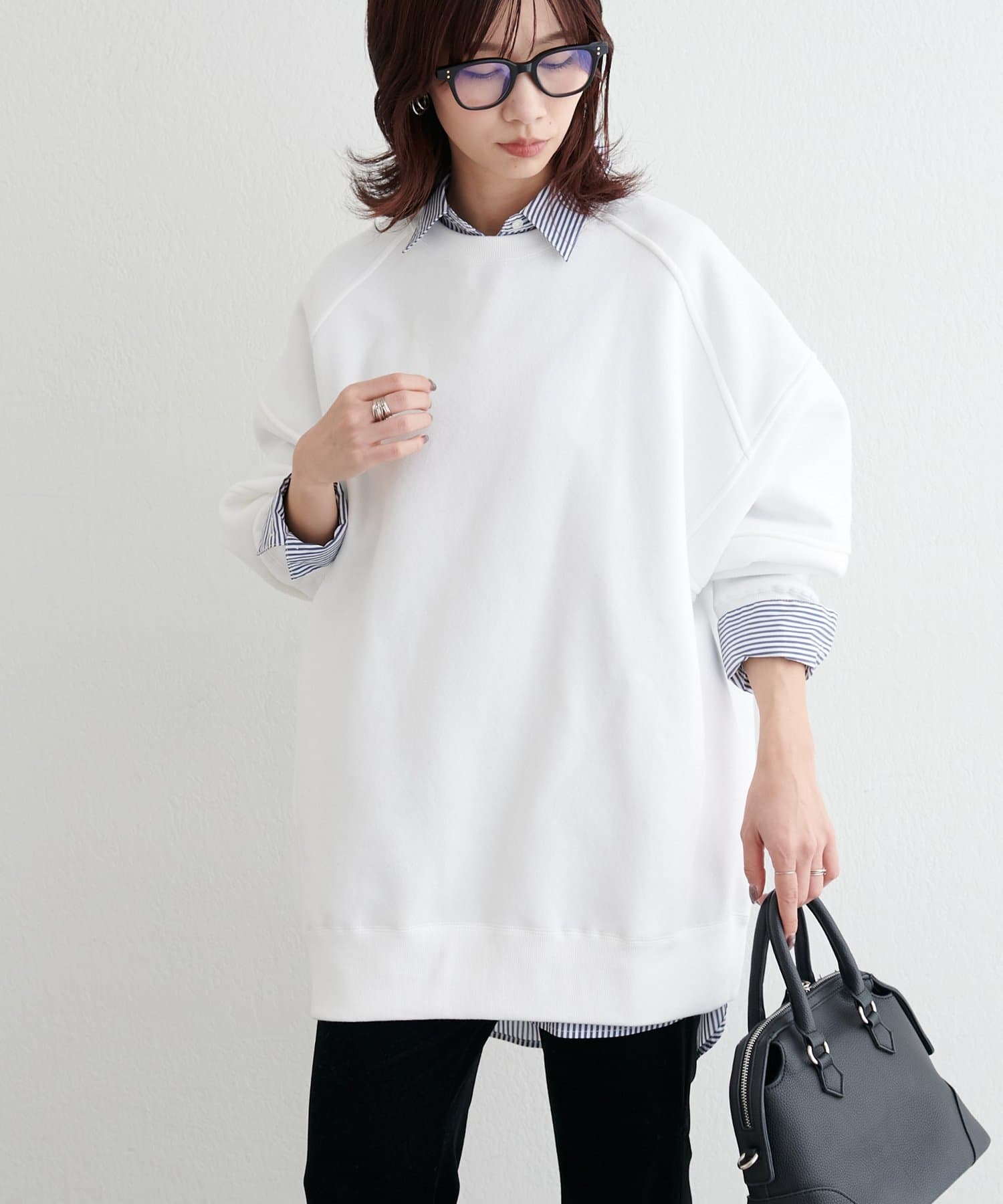 LARUTA(ラルータ) 切替デザインBIGスウェット