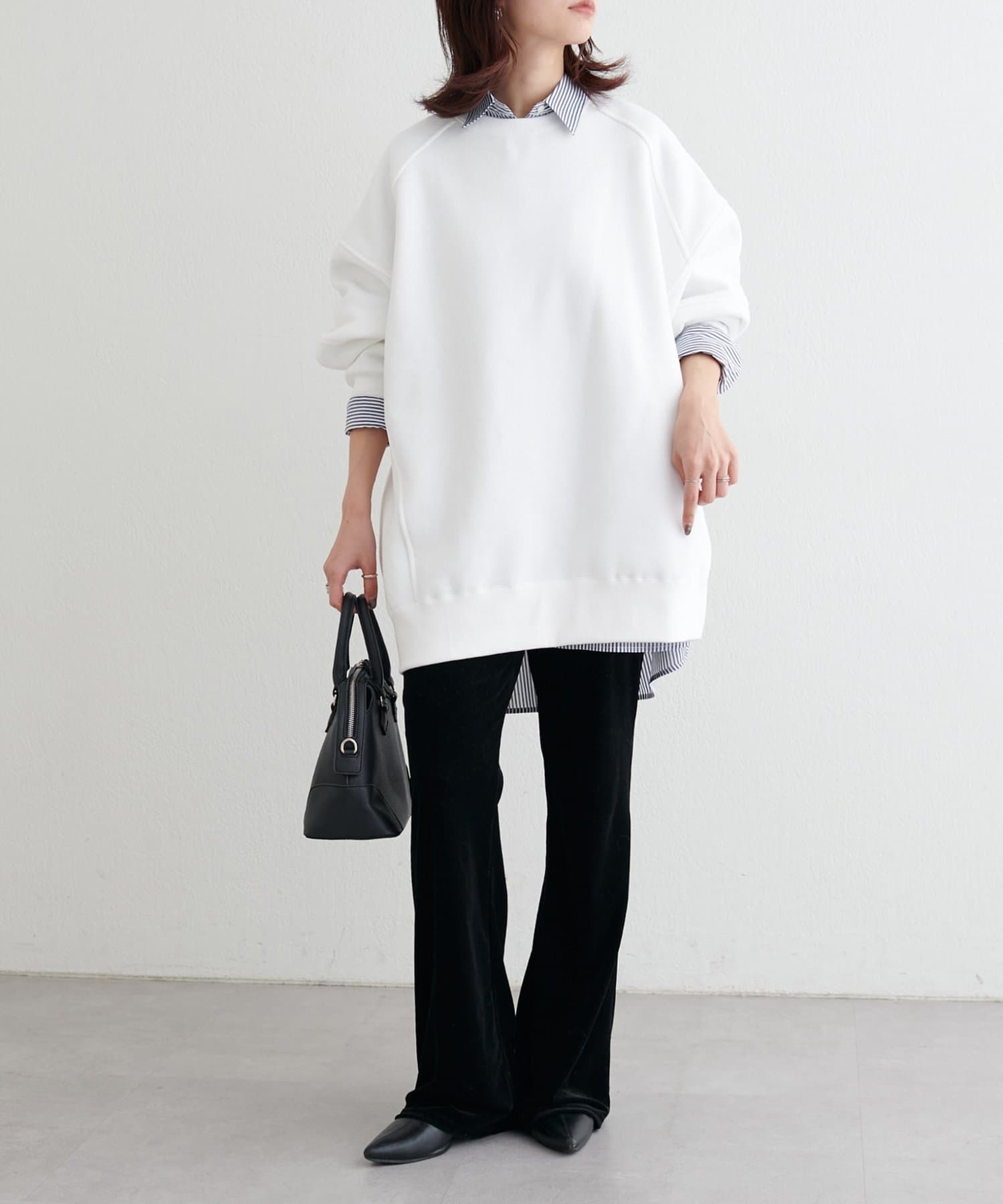 LARUTA(ラルータ) 切替デザインBIGスウェット