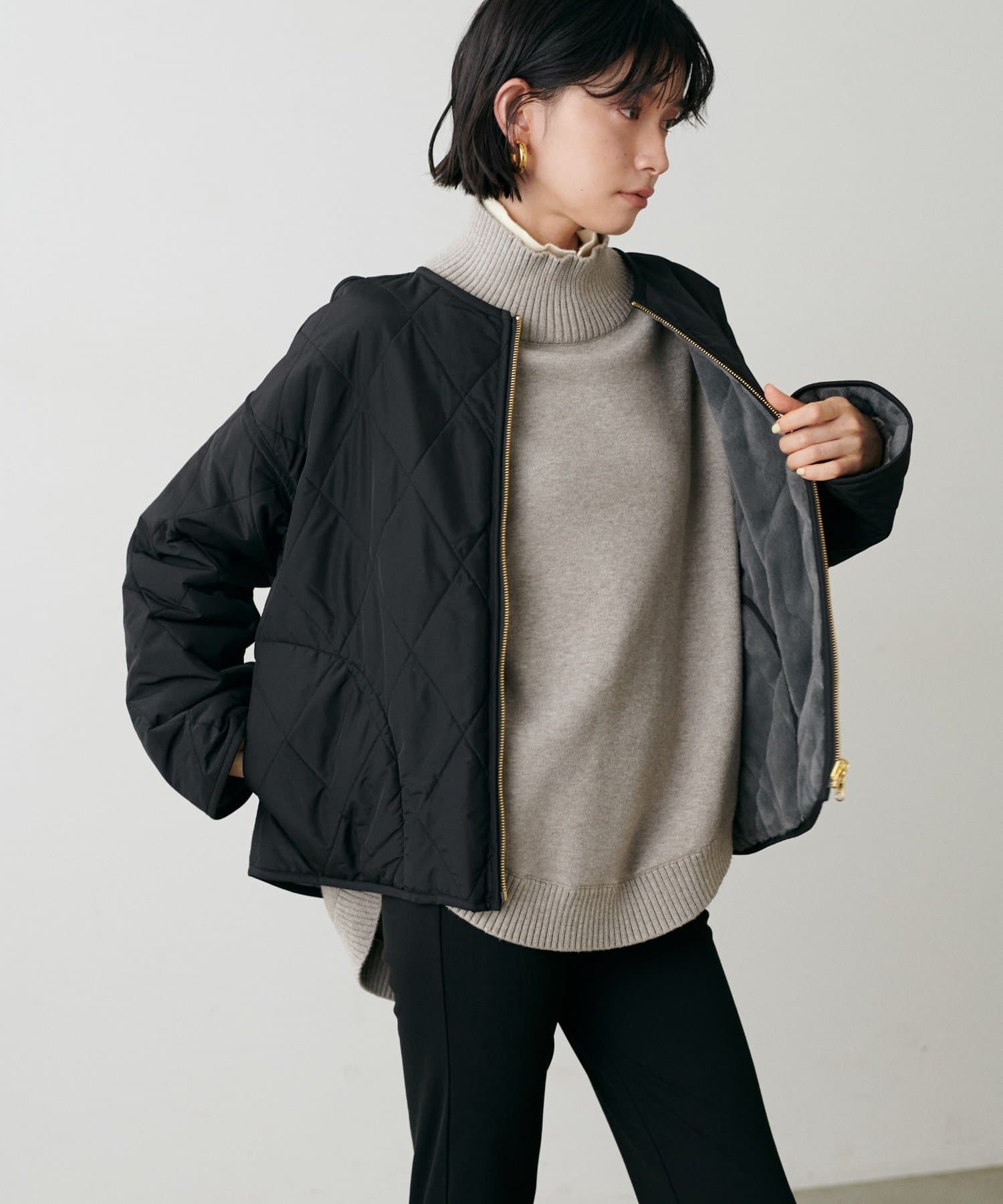 LARUTA(ラルータ) リバーシブルファーキルトコート