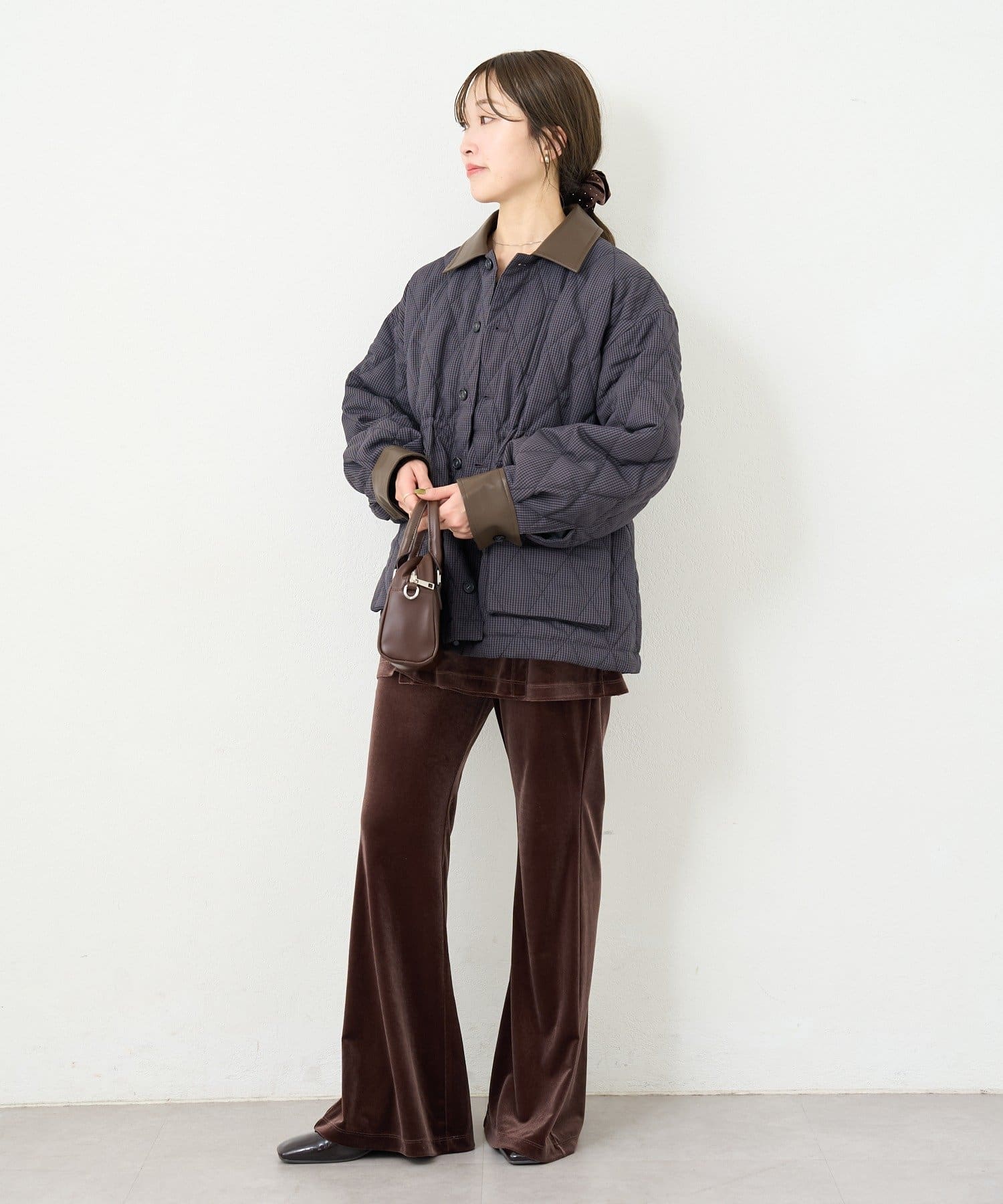 Kastane(カスタネ) B チェックキルティングジャケット