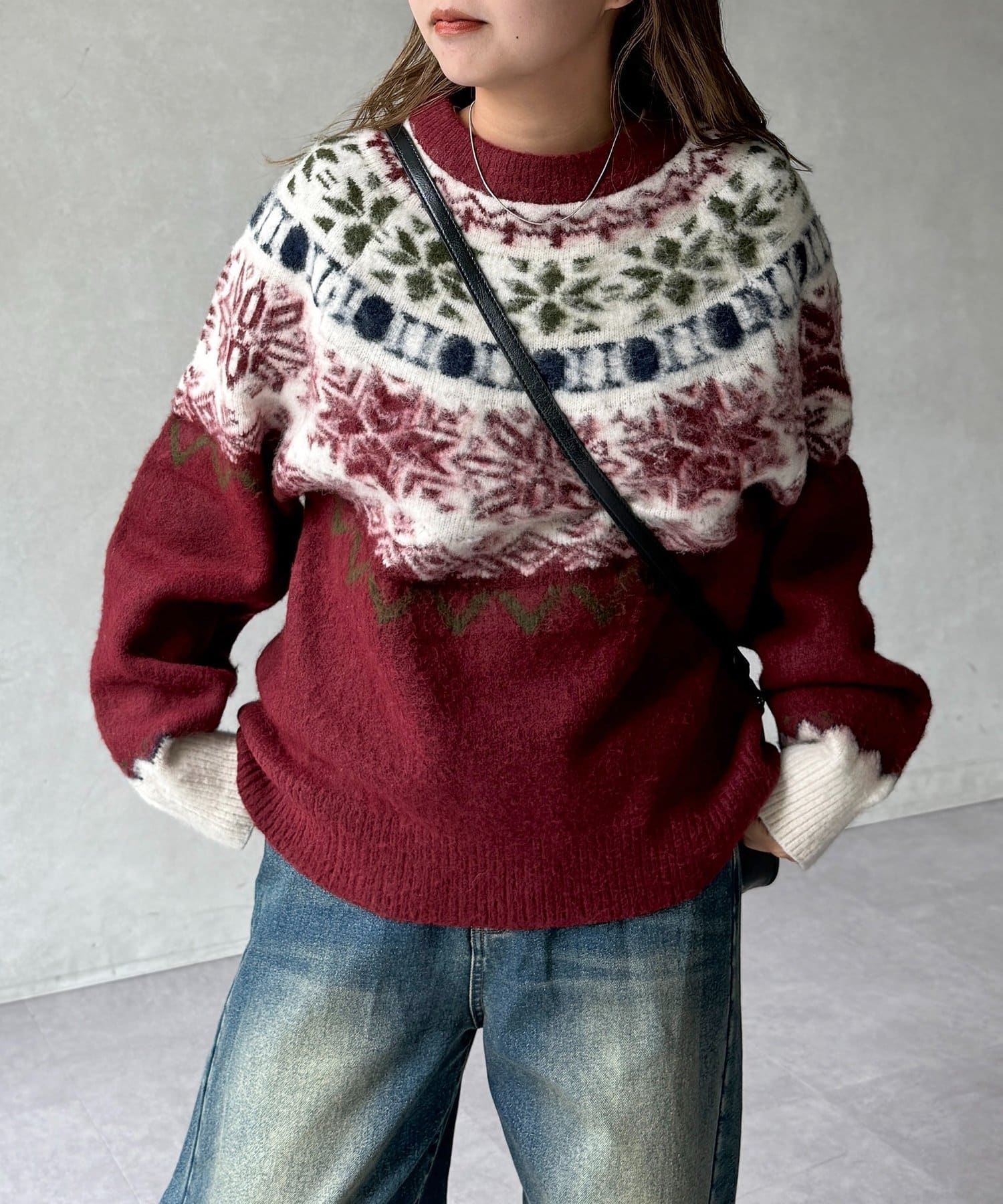 CPCM(シーピーシーエム) 求心柄ニット