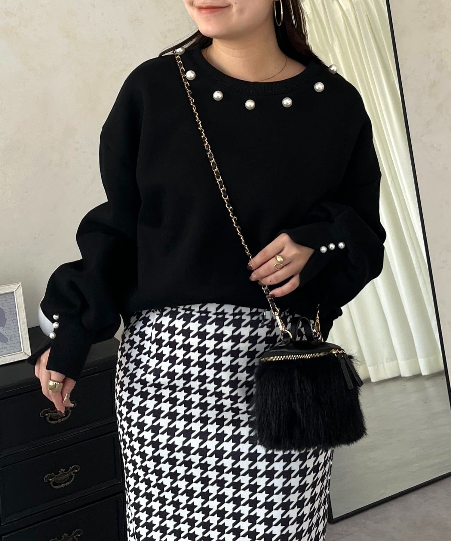 prose verse(プロズヴェール) パール襟スウェット