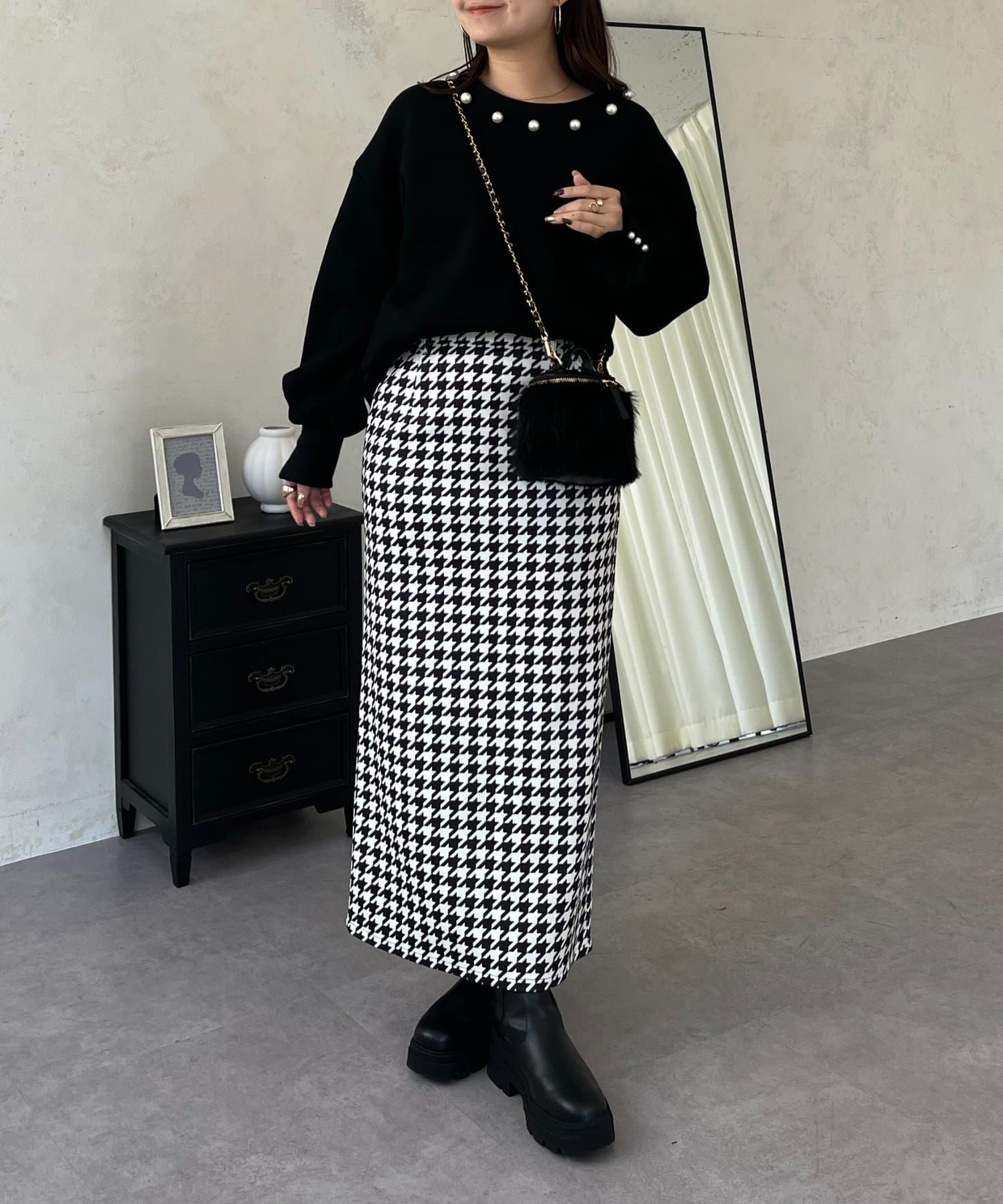 prose verse(プロズヴェール) パール襟スウェット