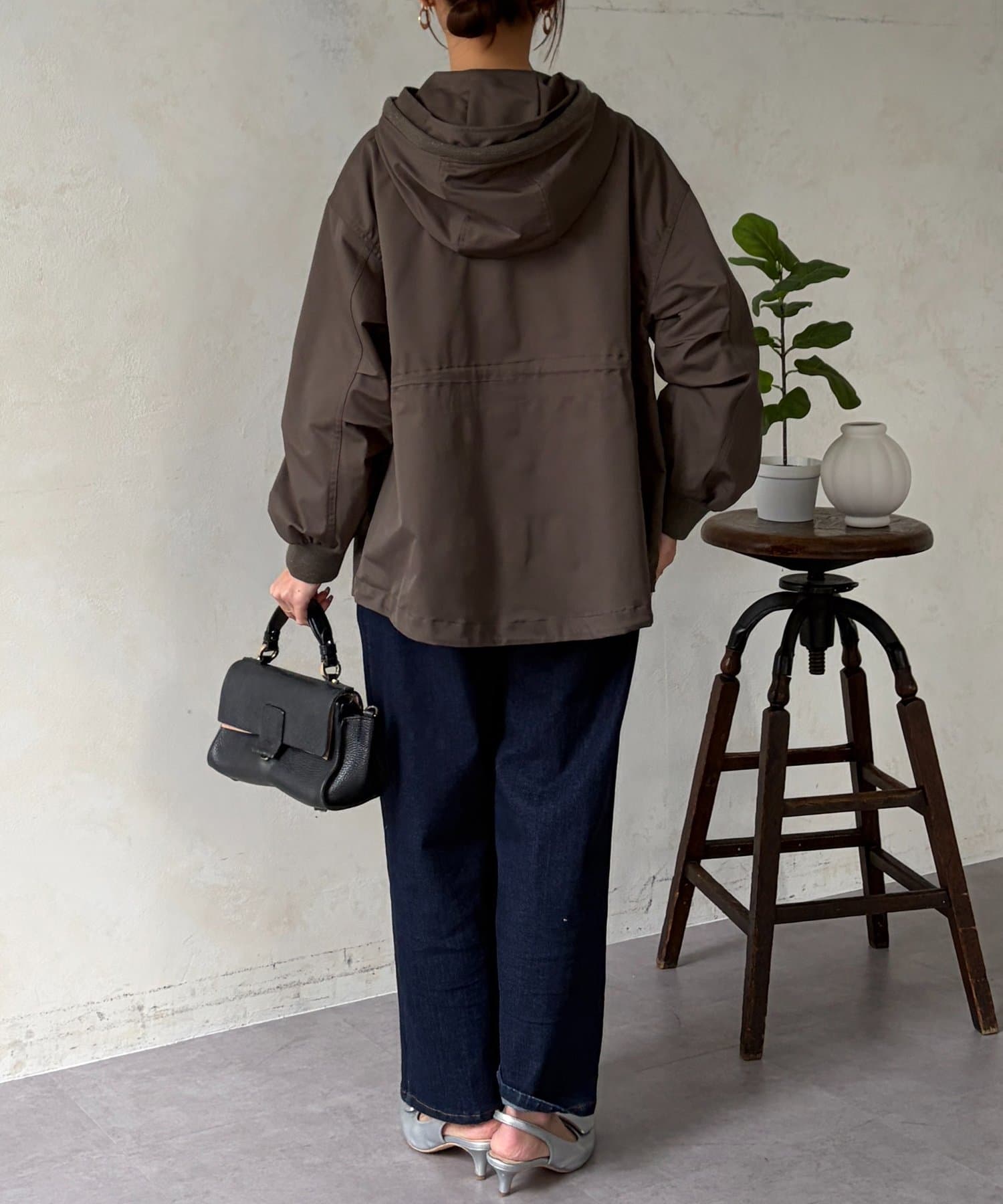 Chez toi(シェトワ) リブラメフードモッズジャケット