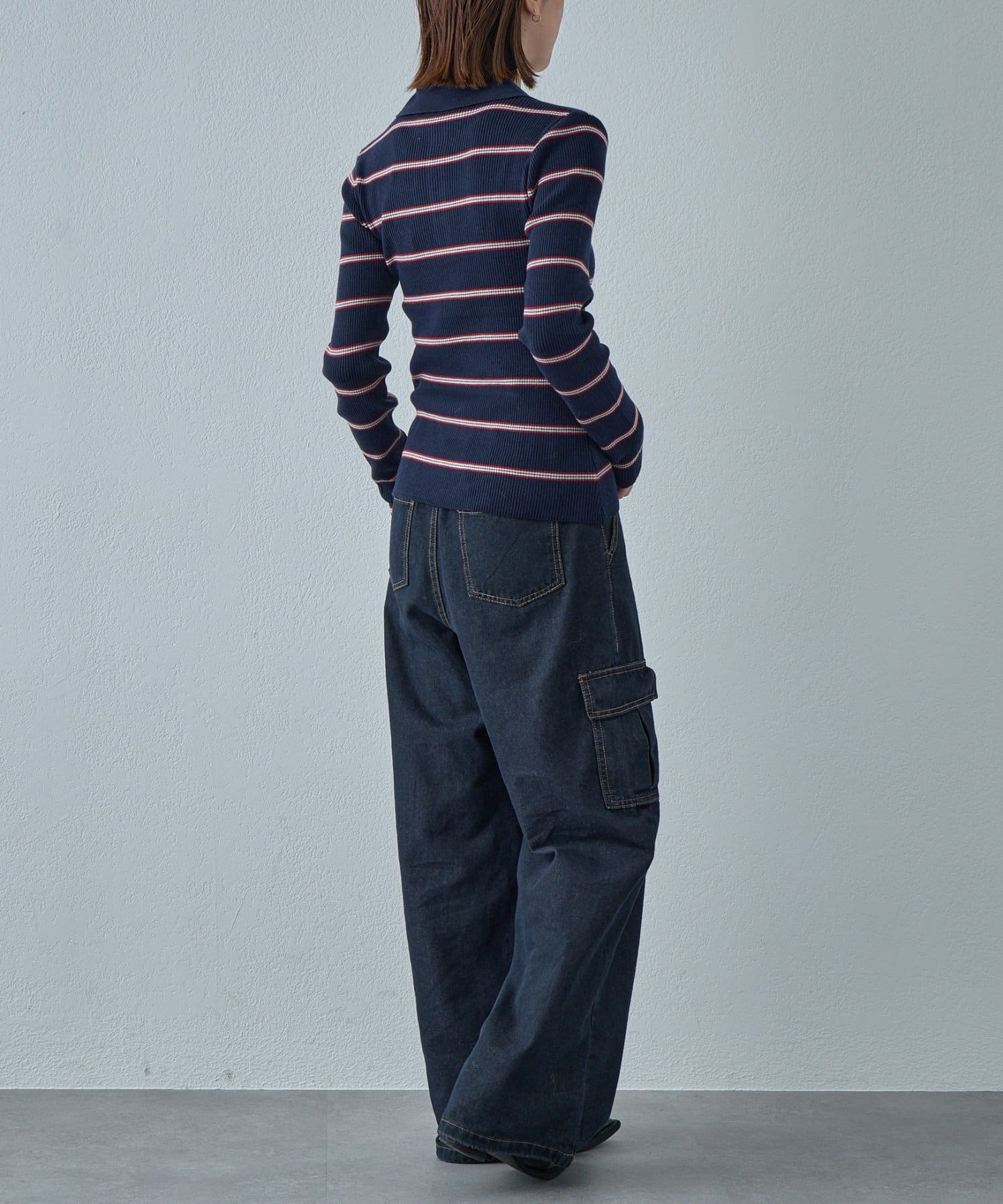 -goocy-(グーシー) ボーダーポロニット