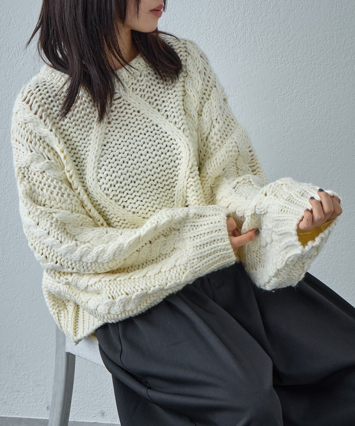 -goocy-(グーシー) ロービングケーブルショートプルオーバー