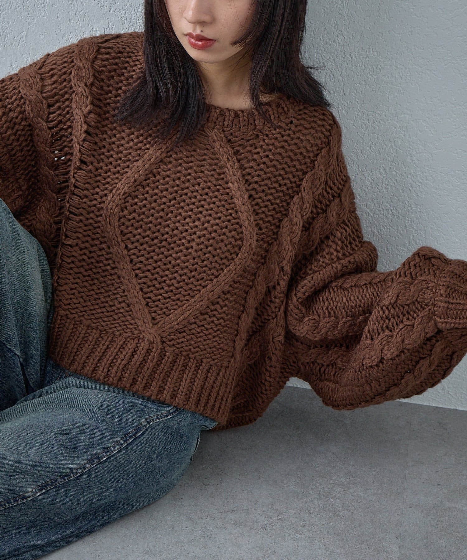 -goocy-(グーシー) ロービングケーブルショートプルオーバー