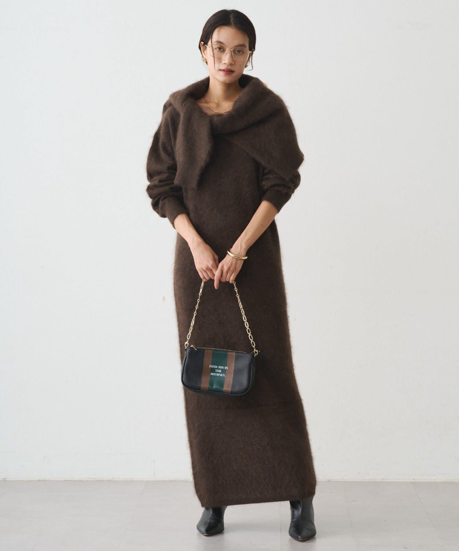 LOUNGEDRESS(ラウンジドレス) シャギーニットワンピース