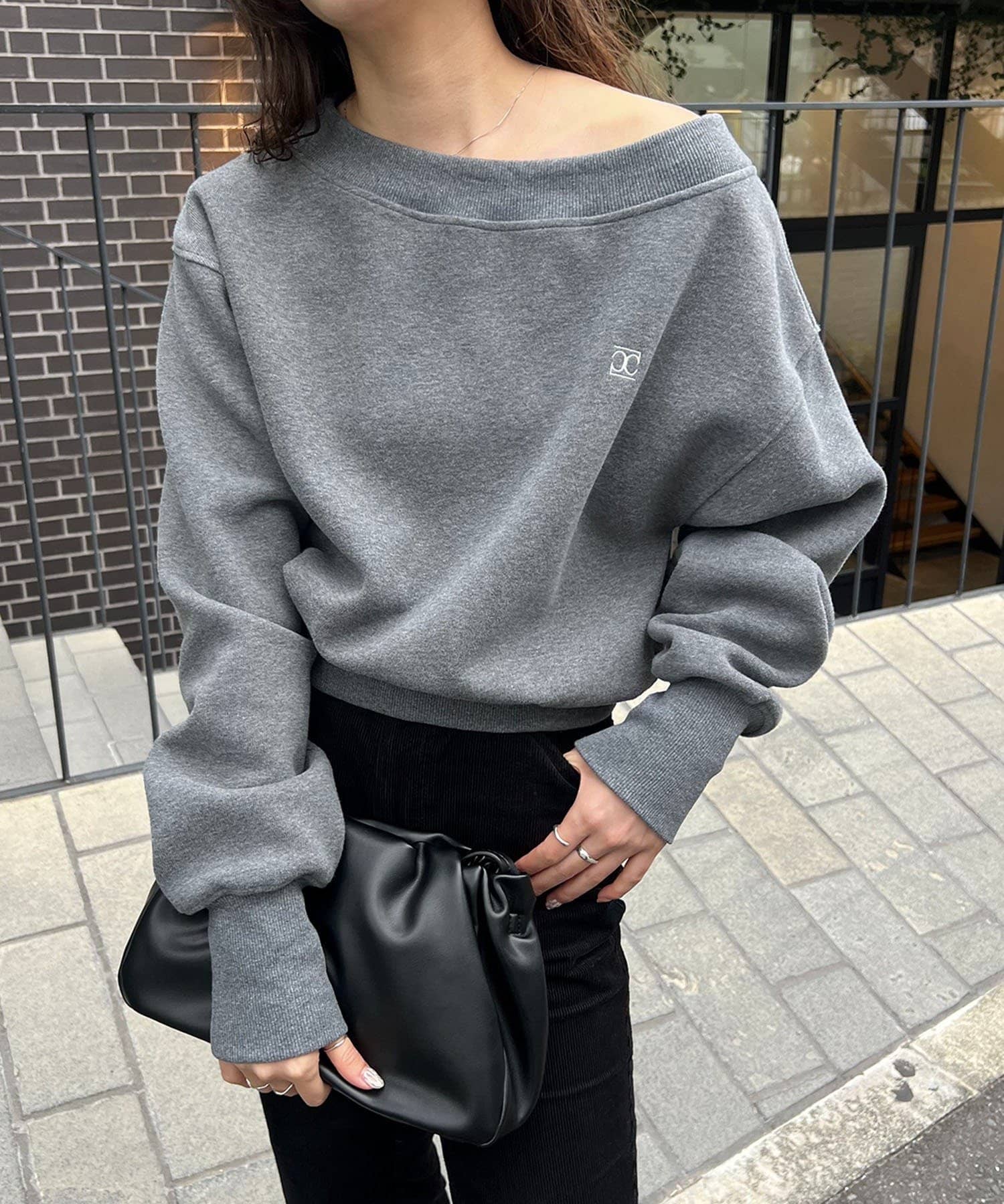 CAPRICIEUX LE'MAGE(カプリシュレマージュ) 1ポイントボンディングスウェット