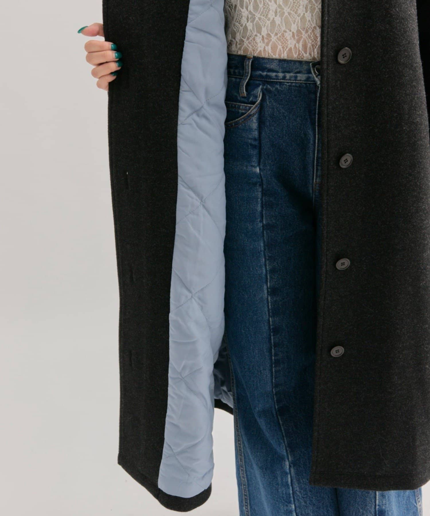 mystic(ミスティック) 【WEB先行発売！】【裏地がバイカラー仕様】テントライン ロングコート