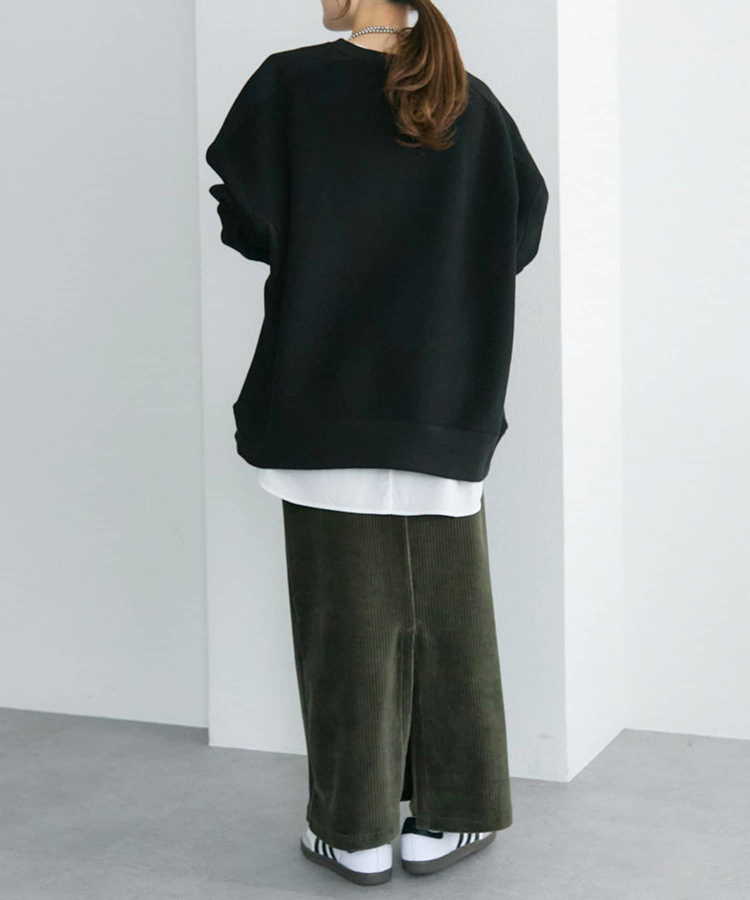 PUAL CE CIN(ピュアルセシン) シンプル裏起毛スウェットプルオーバー