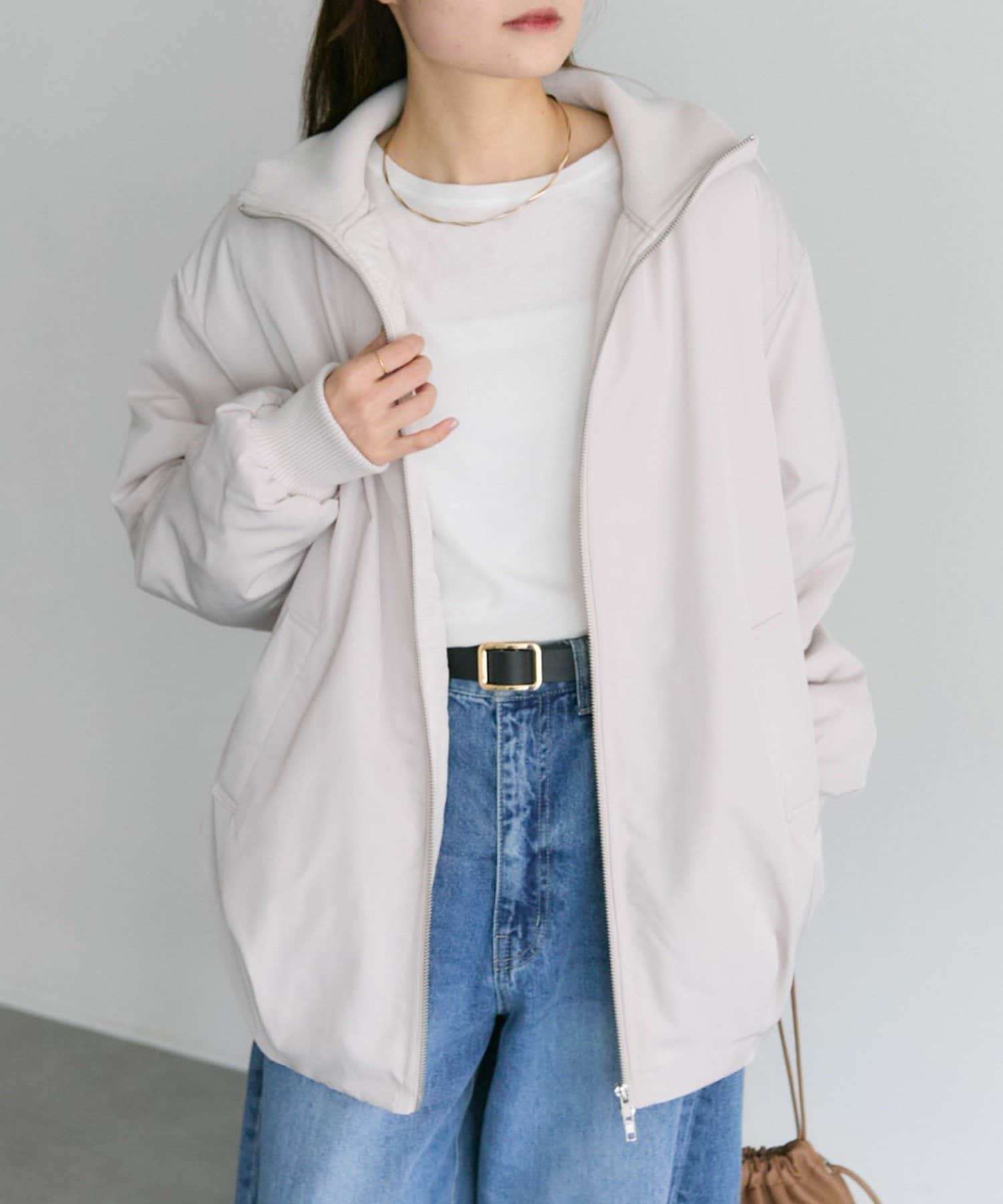 PUAL CE CIN(ピュアルセシン) 中わたリブカラーブルゾン