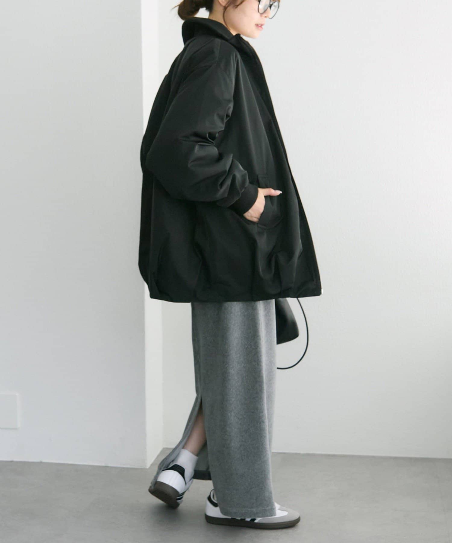 PUAL CE CIN(ピュアルセシン) 中わたリブカラーブルゾン