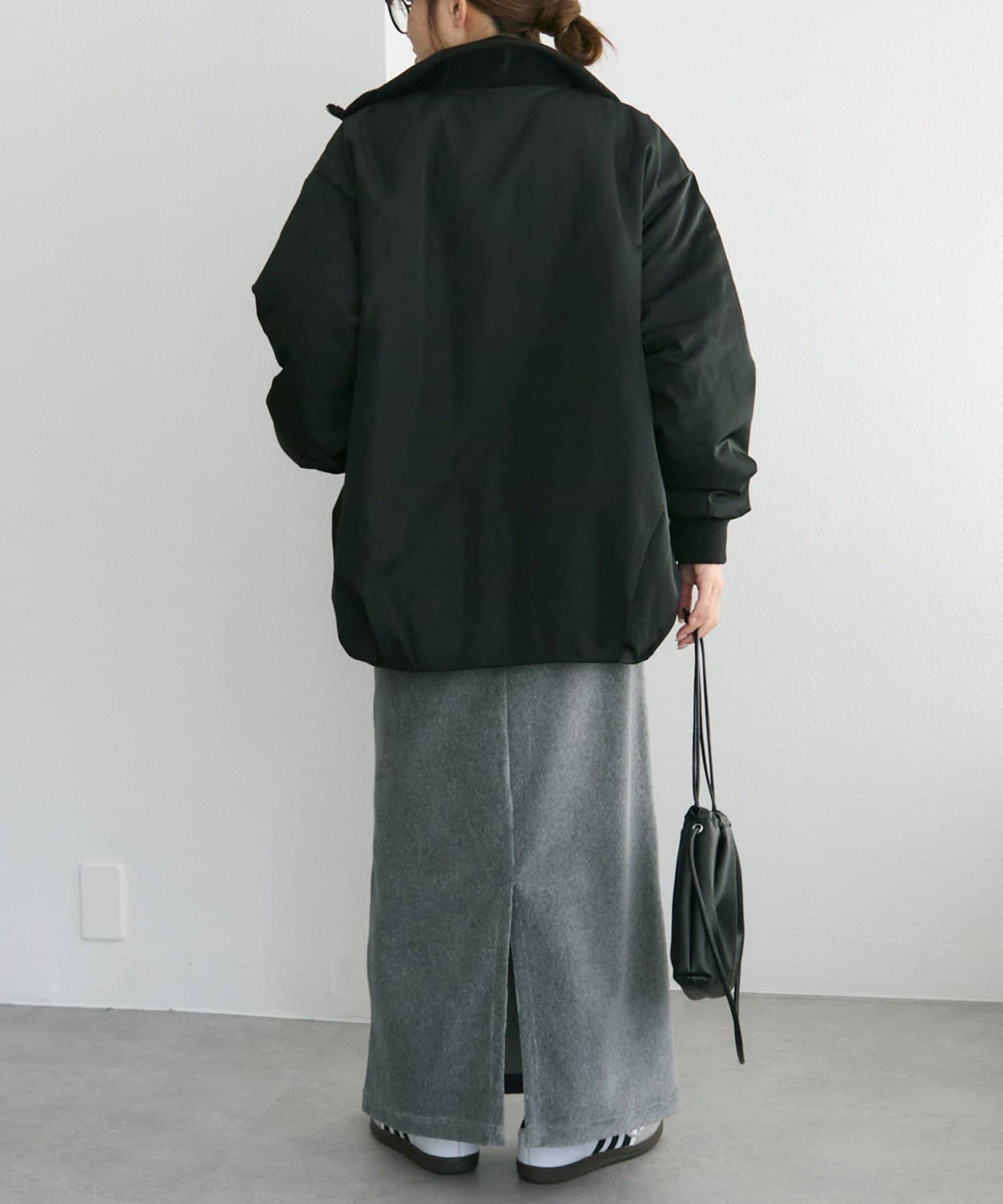 PUAL CE CIN(ピュアルセシン) 中わたリブカラーブルゾン