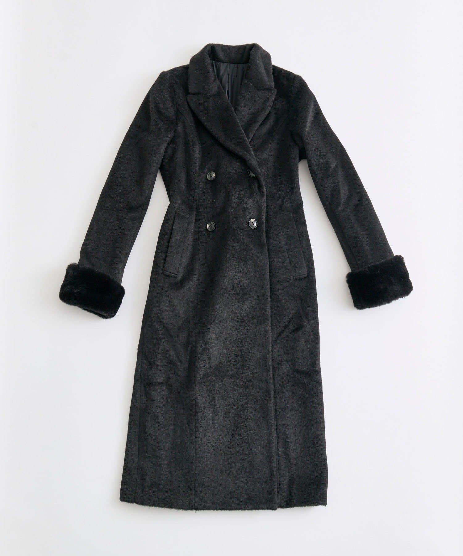 OLIVE des OLIVE(オリーブ デ オリーブ) 【Belle Charme】スリムウエストファー付きコート