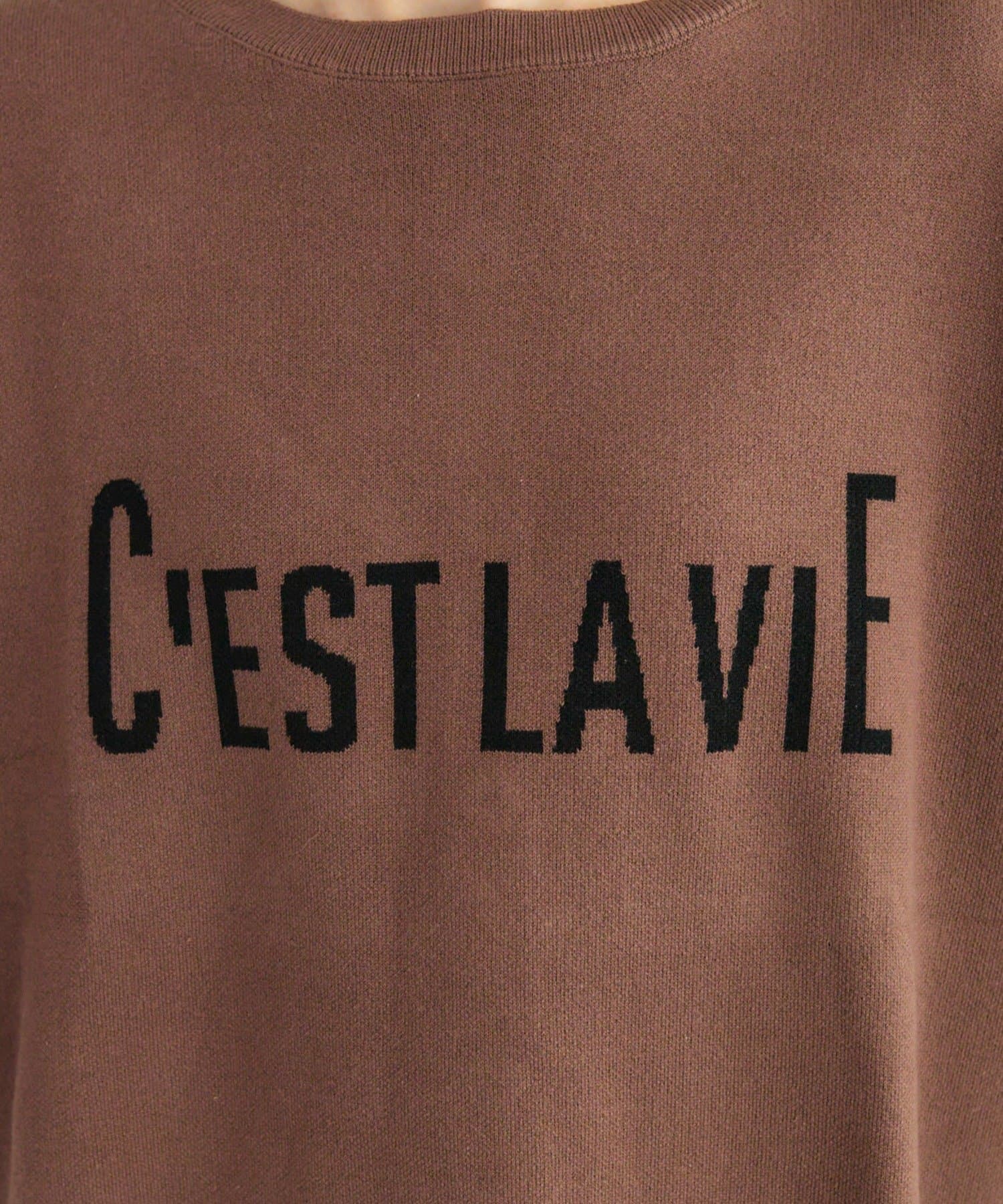 PUAL CE CIN(ピュアルセシン) 【＠sein___000企画】ジャガードロゴ2WAYニットプルオーバー