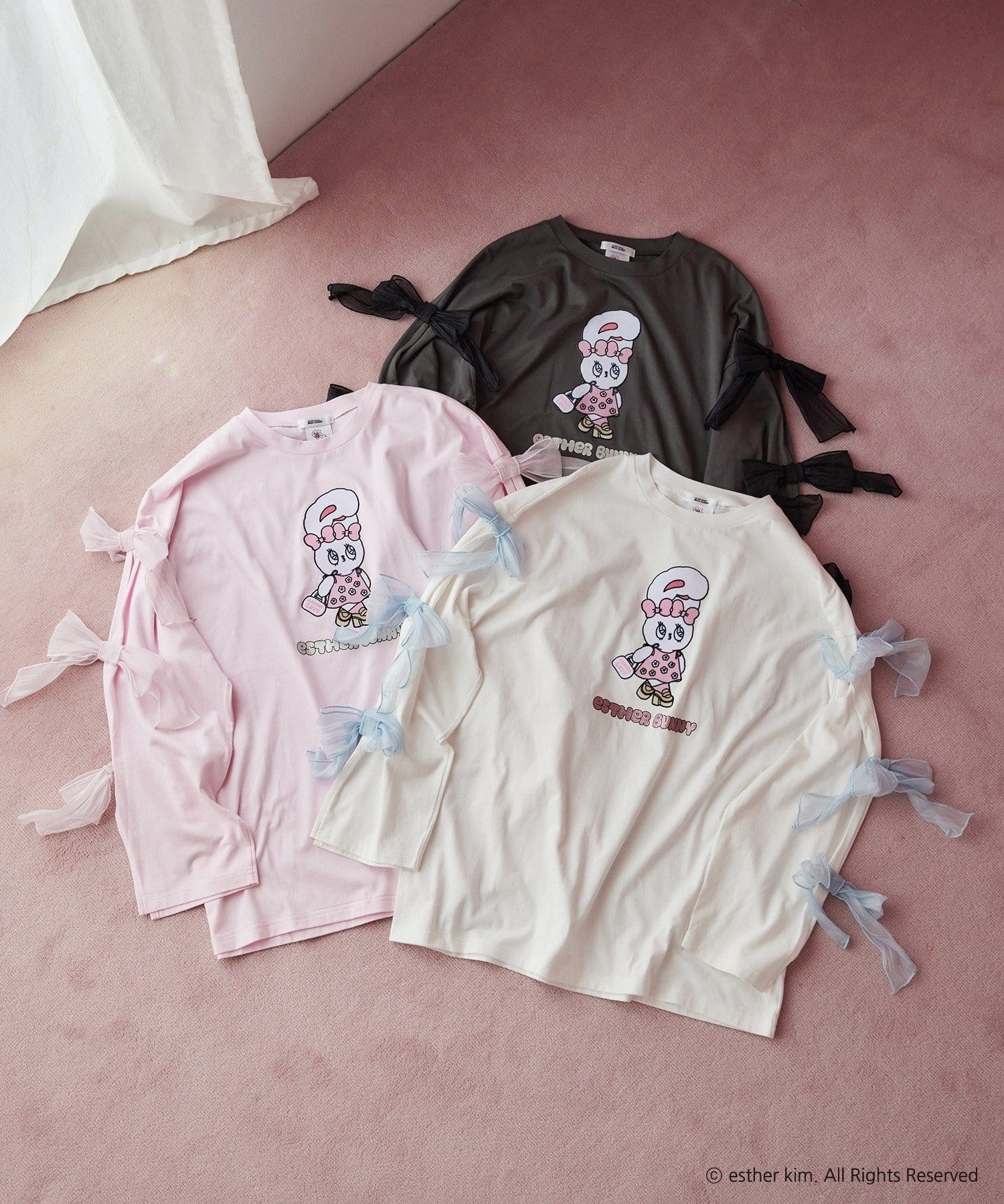 NICE CLAUP / OLIVE des OLIVE OUTLET(ナイスクラップ  / オリーブ デ オリーブ アウトレット) 【one after another】エスバニリボンロンT