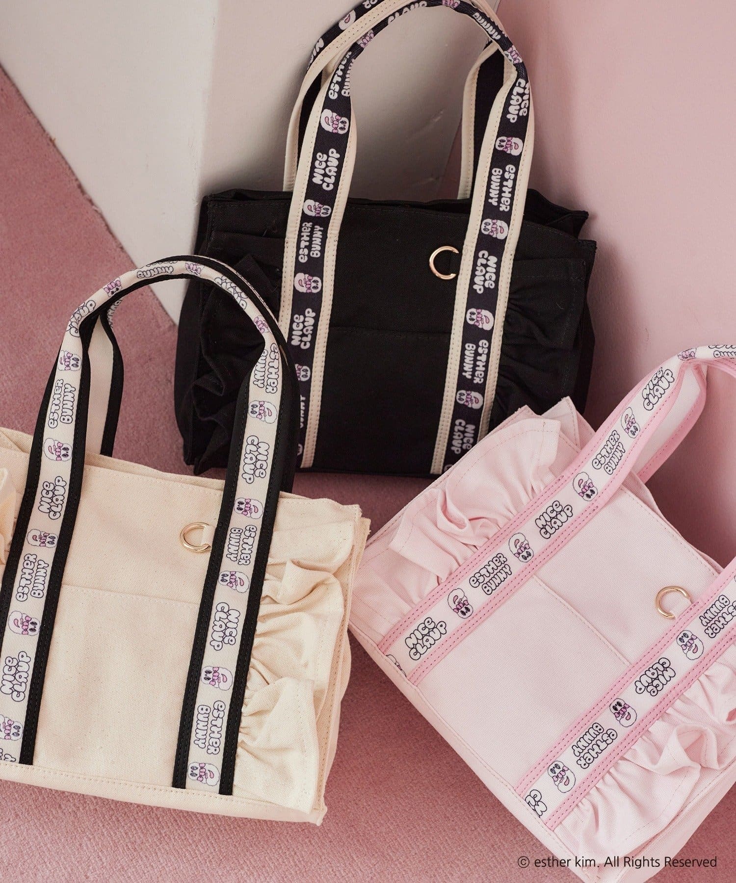 NICE CLAUP / OLIVE des OLIVE OUTLET(ナイスクラップ  / オリーブ デ オリーブ アウトレット) 【one after another】エスバニフリルミニトート