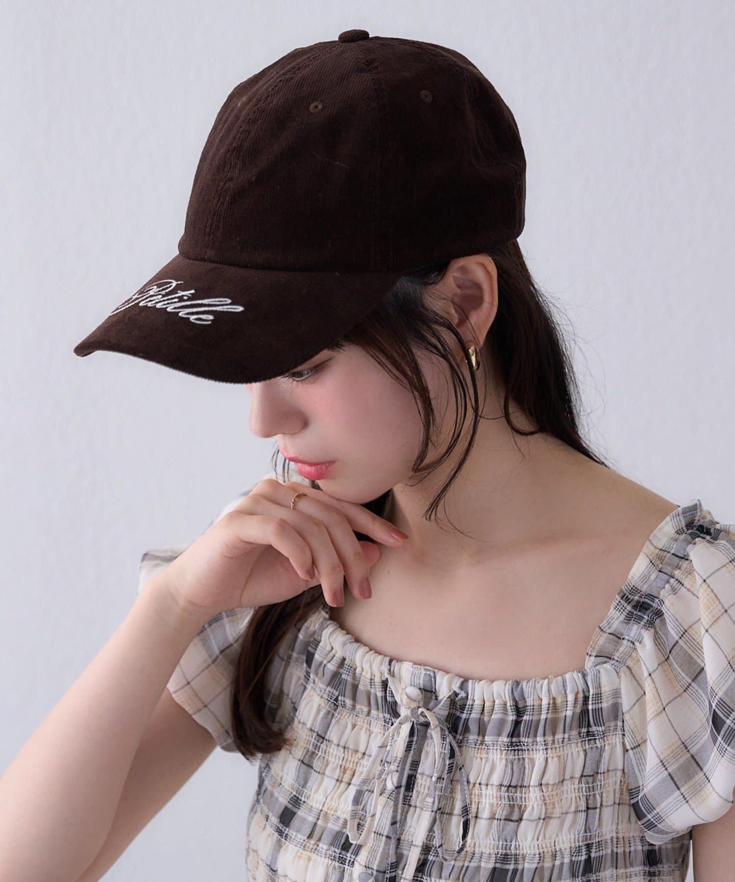 NICE CLAUP / OLIVE des OLIVE OUTLET(ナイスクラップ  / オリーブ デ オリーブ アウトレット) 【one after another】コーデュロイキャップ