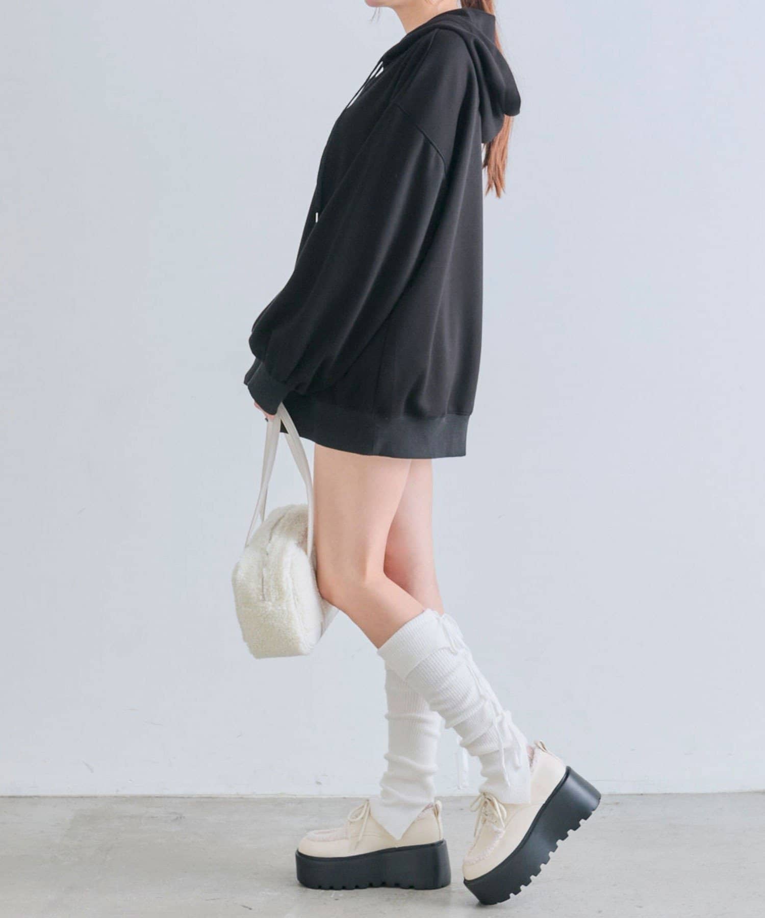 NICE CLAUP / OLIVE des OLIVE OUTLET(ナイスクラップ  / オリーブ デ オリーブ アウトレット) 【 OLIVE des OLIVE】ゆるたぽパーカー