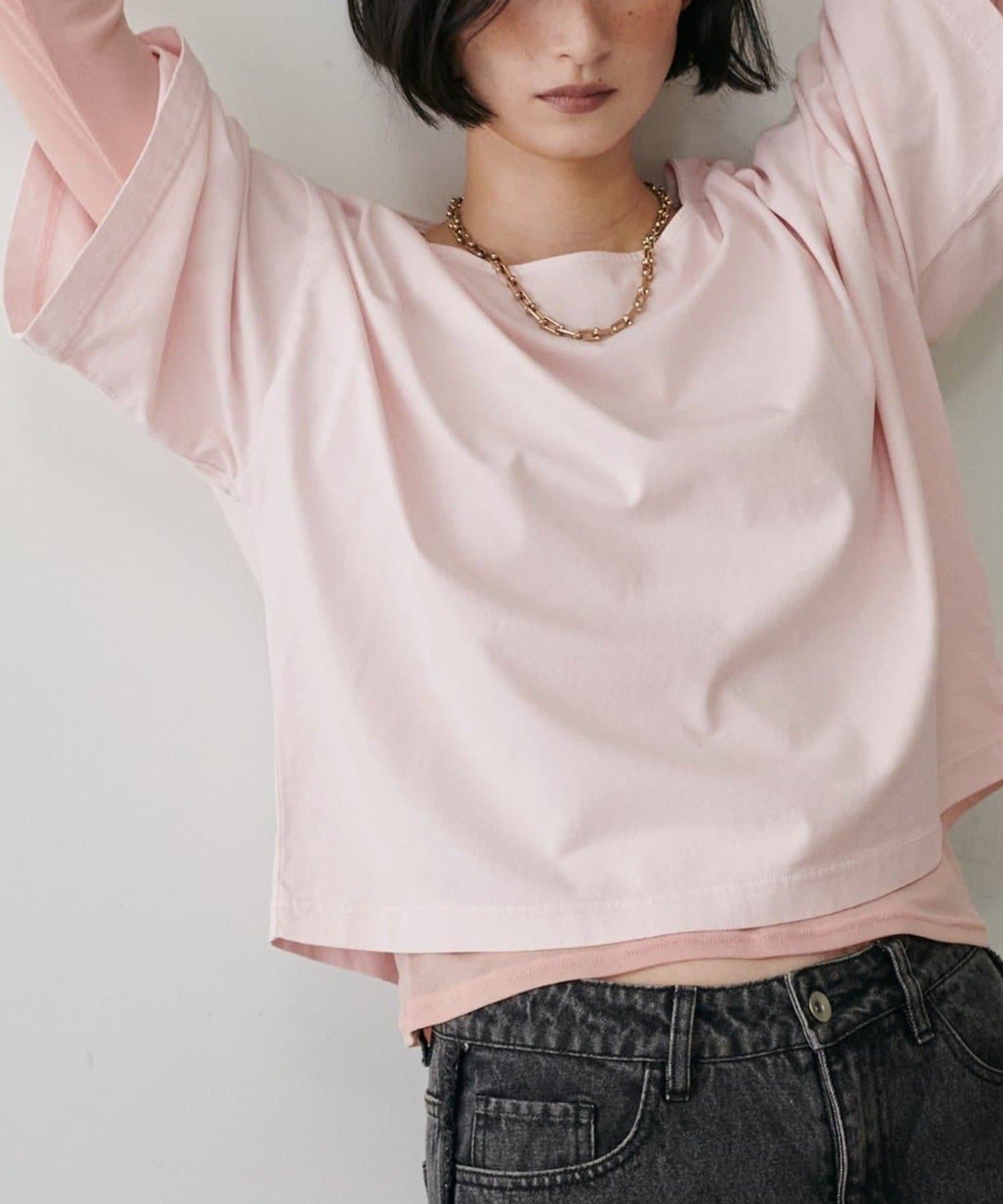NICE CLAUP / OLIVE des OLIVE OUTLET(ナイスクラップ  / オリーブ デ オリーブ アウトレット) 【LARUTA】オフショルドルマンTee