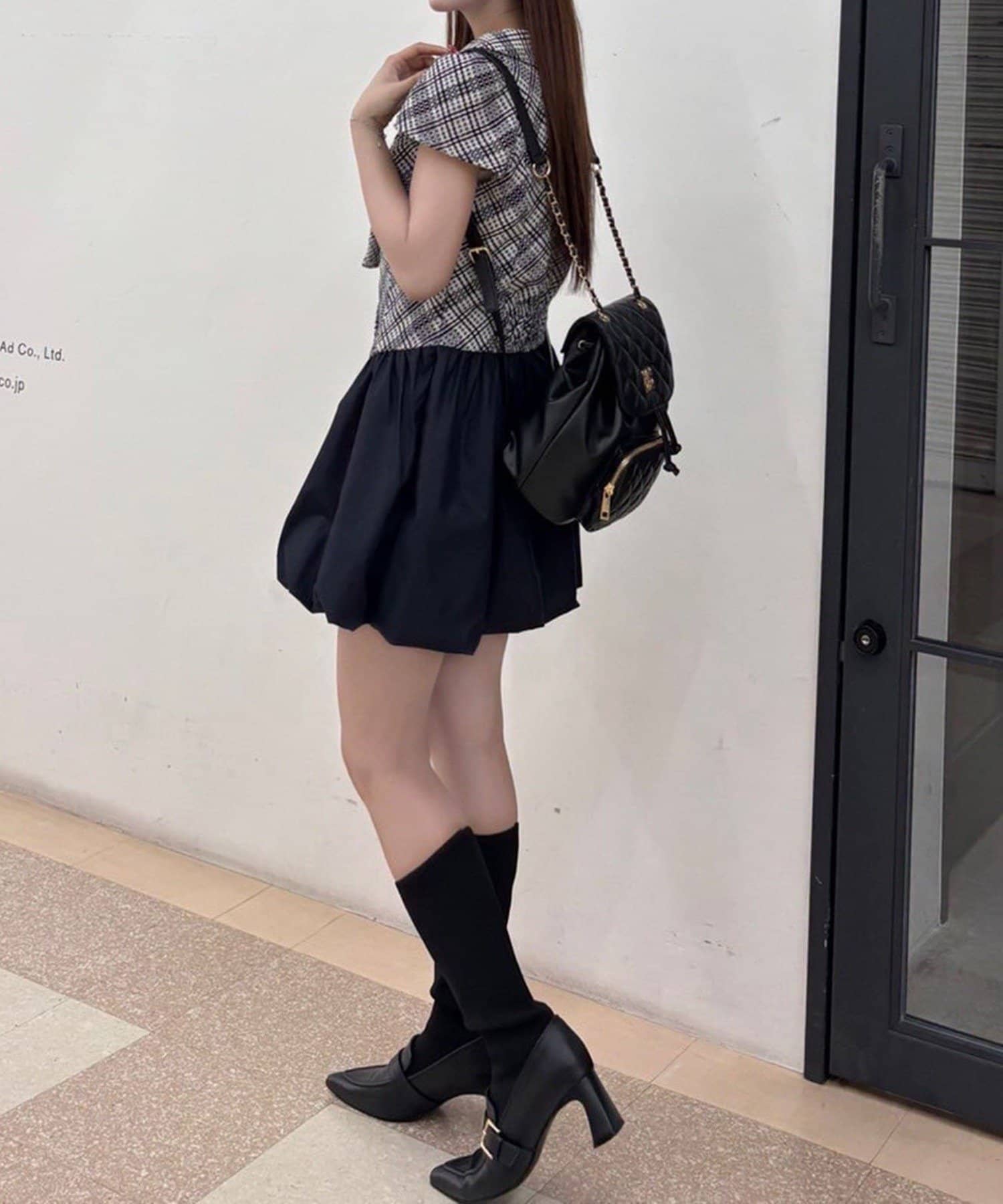 NICE CLAUP / OLIVE des OLIVE OUTLET(ナイスクラップ  / オリーブ デ オリーブ アウトレット) 【one after another】バルーンミニワンピ