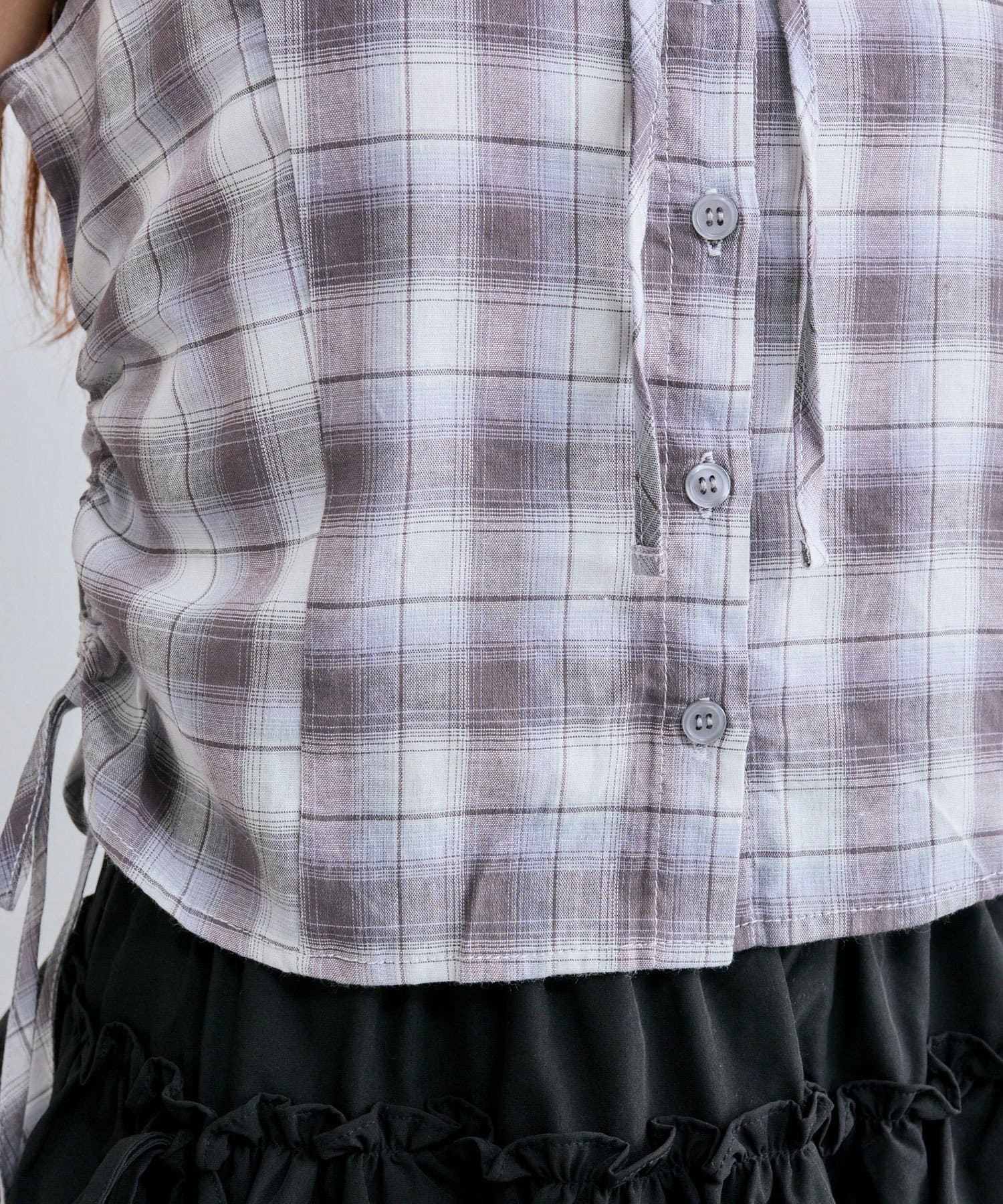 NICE CLAUP / OLIVE des OLIVE OUTLET(ナイスクラップ  / オリーブ デ オリーブ アウトレット) 【OLIVE des OLIVE】ノースリシャツ×ニットカーデセ