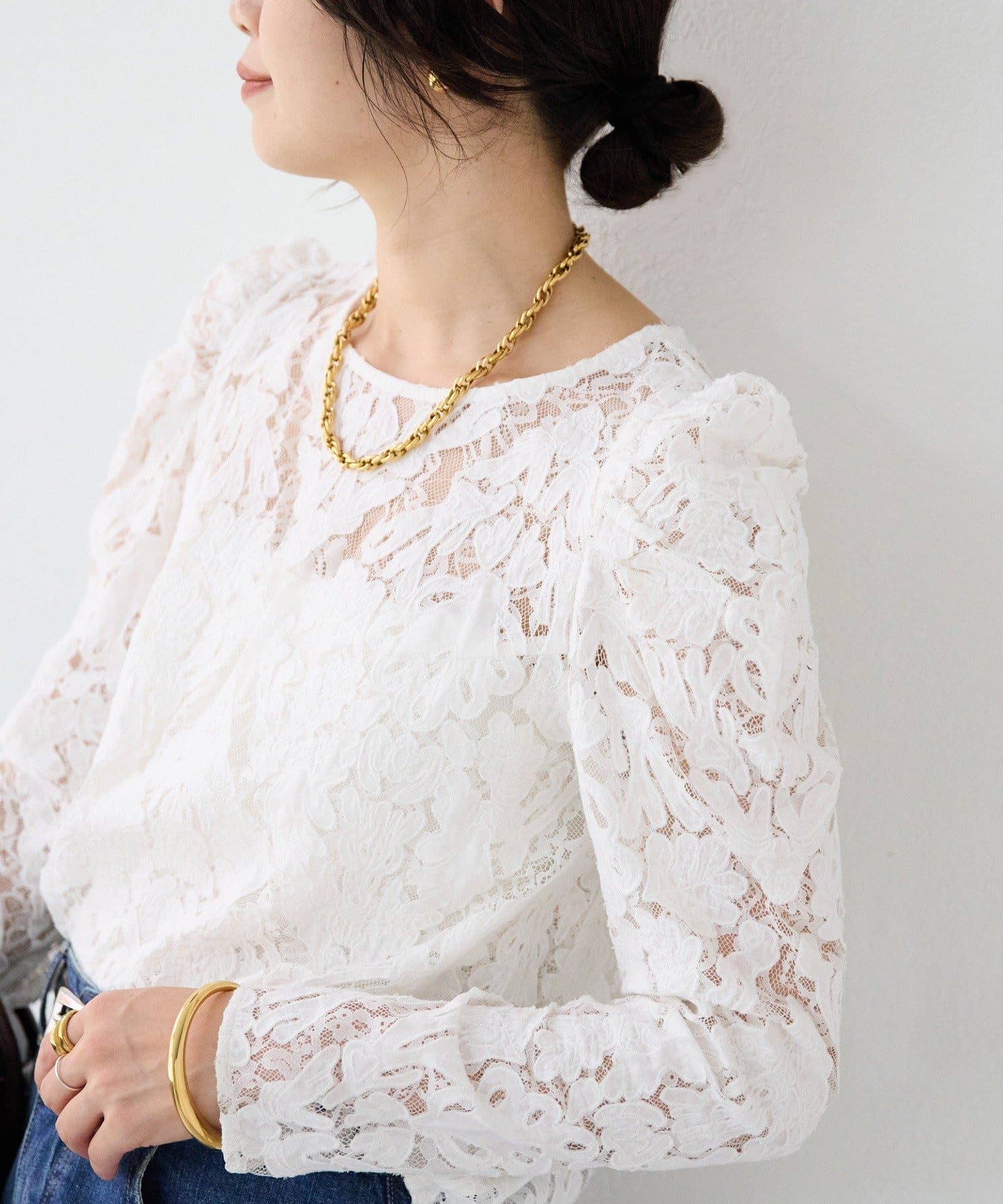 RIVE DROITE(リヴドロワ) 予約【à Nice （ア ・ニース）】クラフトレースブラウス