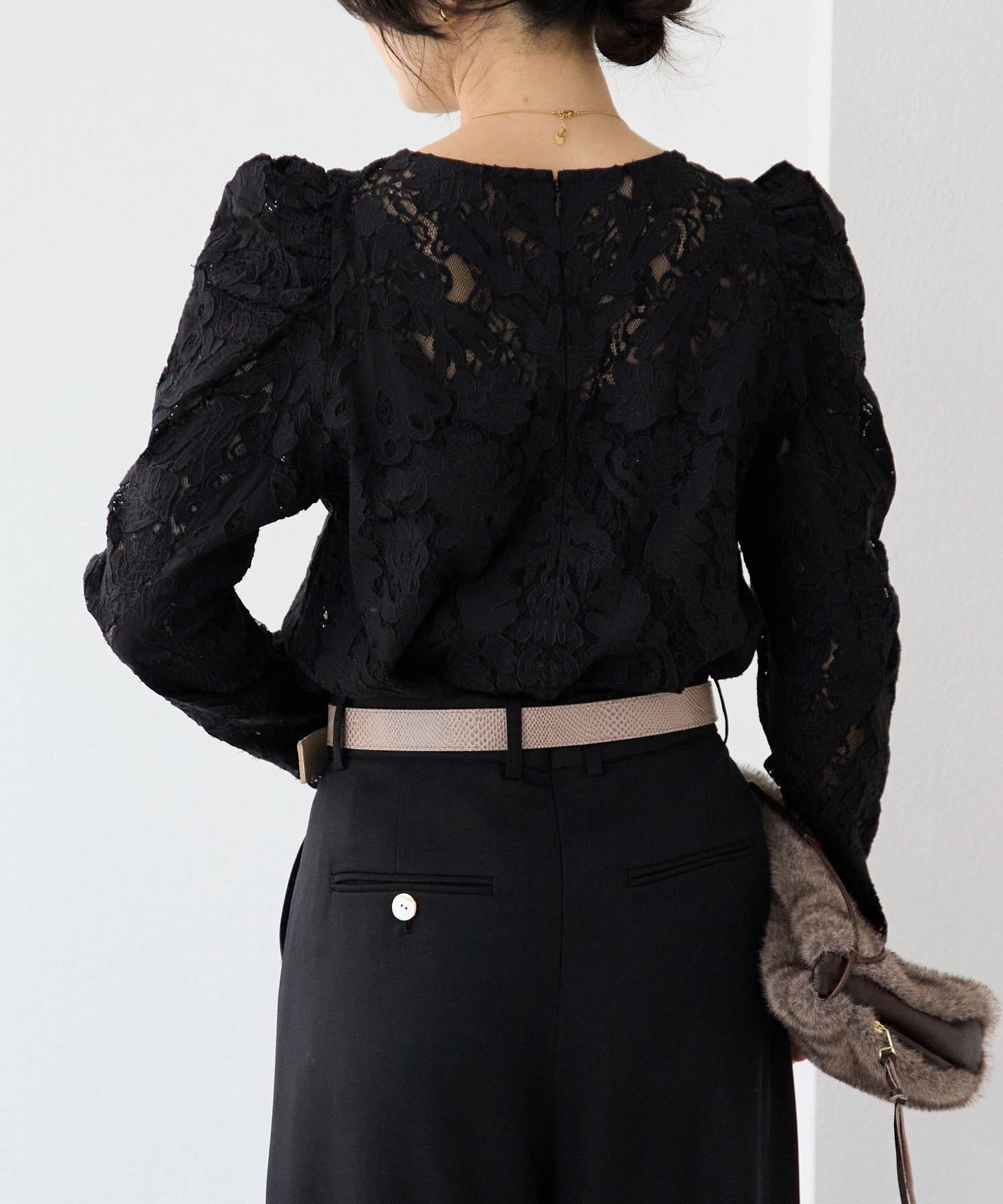 RIVE DROITE(リヴドロワ) 予約【à Nice （ア ・ニース）】クラフトレースブラウス