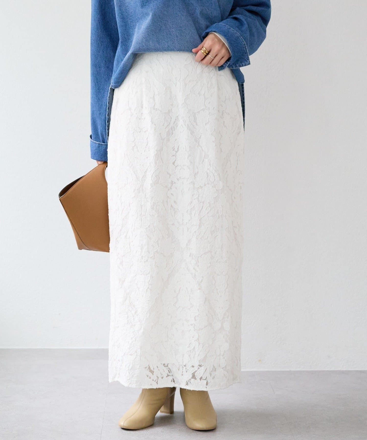 RIVE DROITE(リヴドロワ) 予約【à Nice （ア ・ニース）】クラフトレーススカート