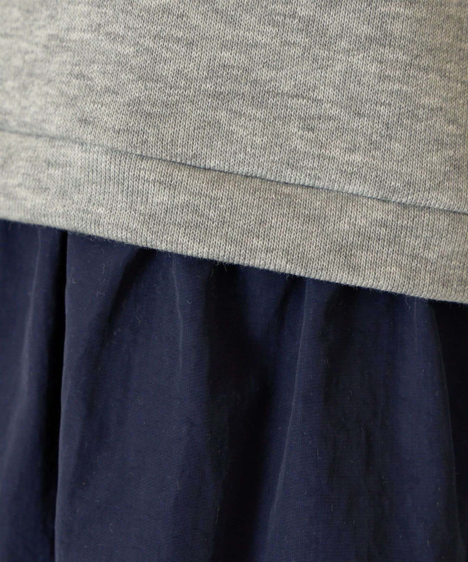 Jena　espace merveilleux(ジェナ　エスパスメルヴェイユ) レイヤード風ナイロンワンピース