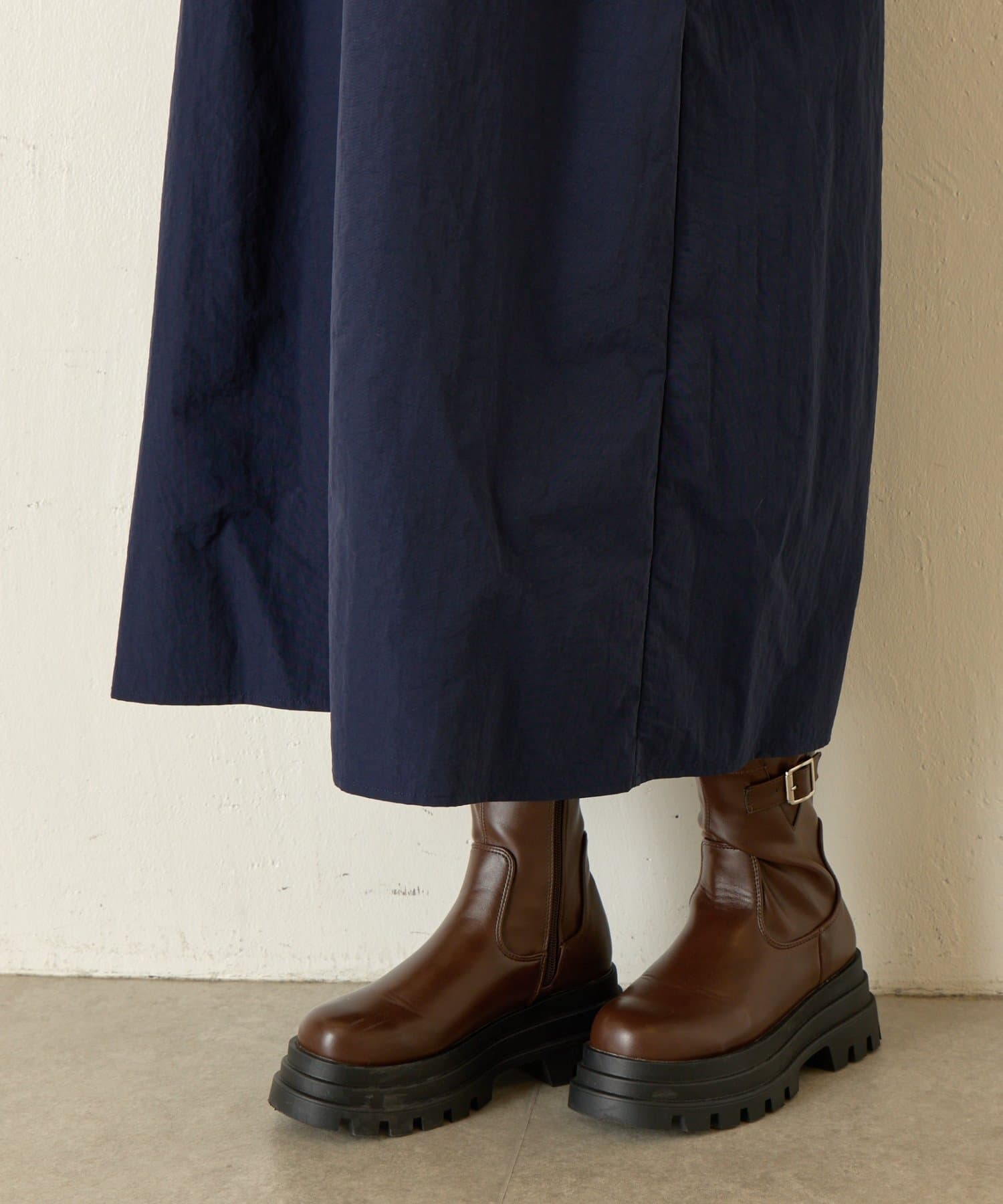 Jena　espace merveilleux(ジェナ　エスパスメルヴェイユ) レイヤード風ナイロンワンピース