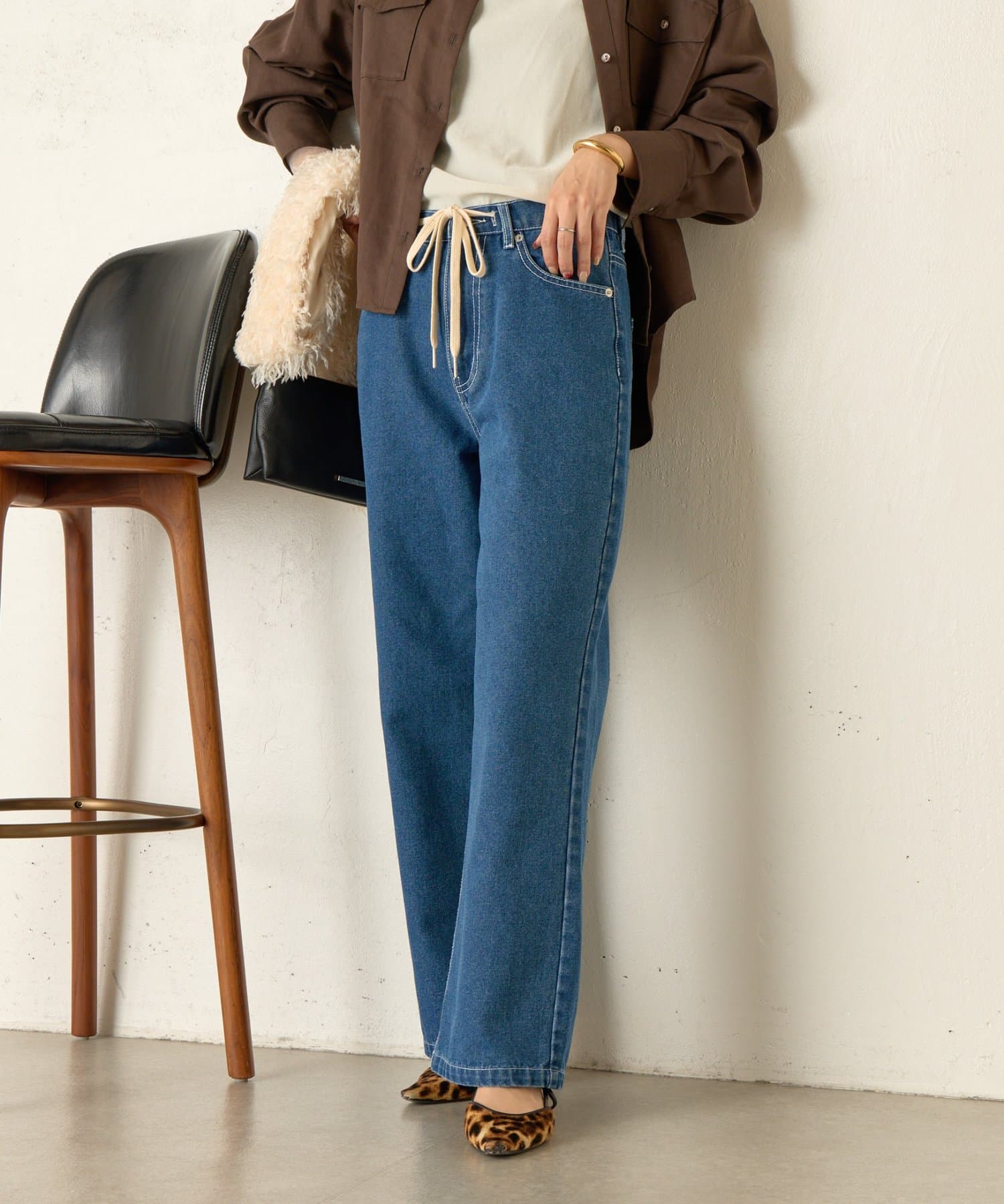 Jena　espace merveilleux(ジェナ　エスパスメルヴェイユ) ストレートコードデニムパンツ