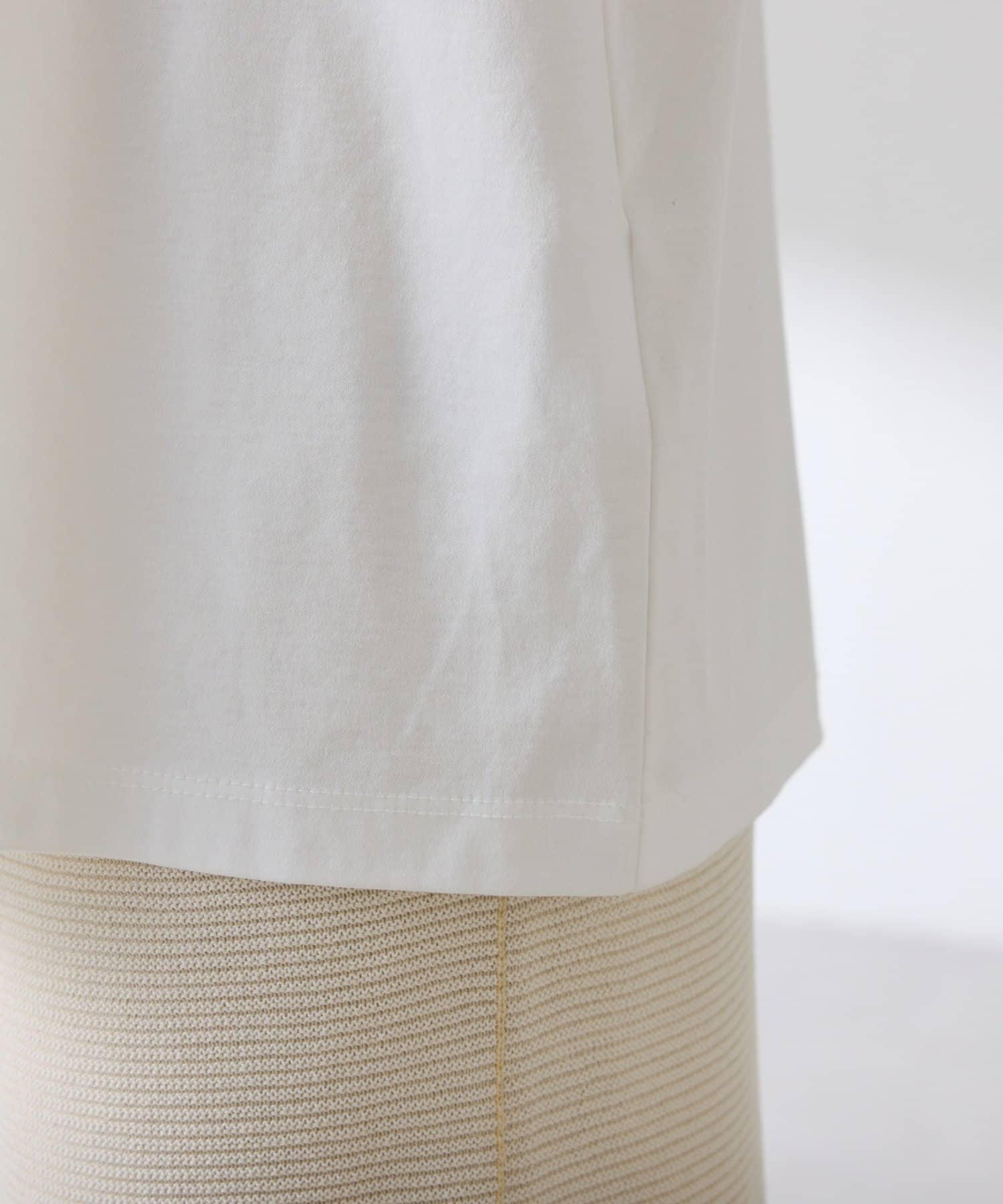 COLLAGE GALLARDAGALANTE(コラージュ ガリャルダガランテ) 【着やすい五分袖】オーバーロゴTシャツ