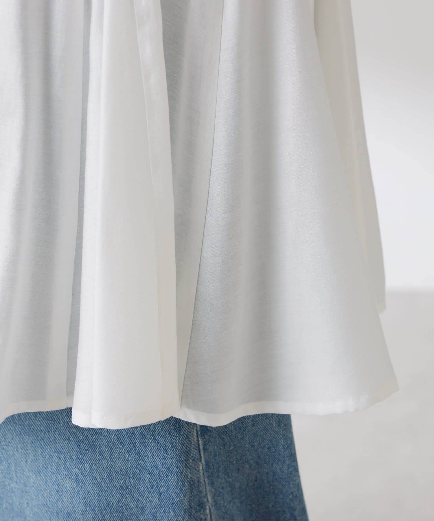 COLLAGE GALLARDAGALANTE(コラージュ ガリャルダガランテ) 【スタイルアップ/上品見え】マチ切替ブラウス