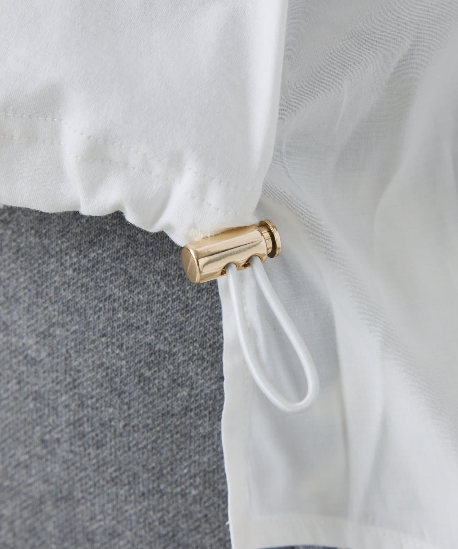 COLLAGE GALLARDAGALANTE(コラージュ ガリャルダガランテ) 【お尻周りカバー】ドッキング裾ドロストカットソー