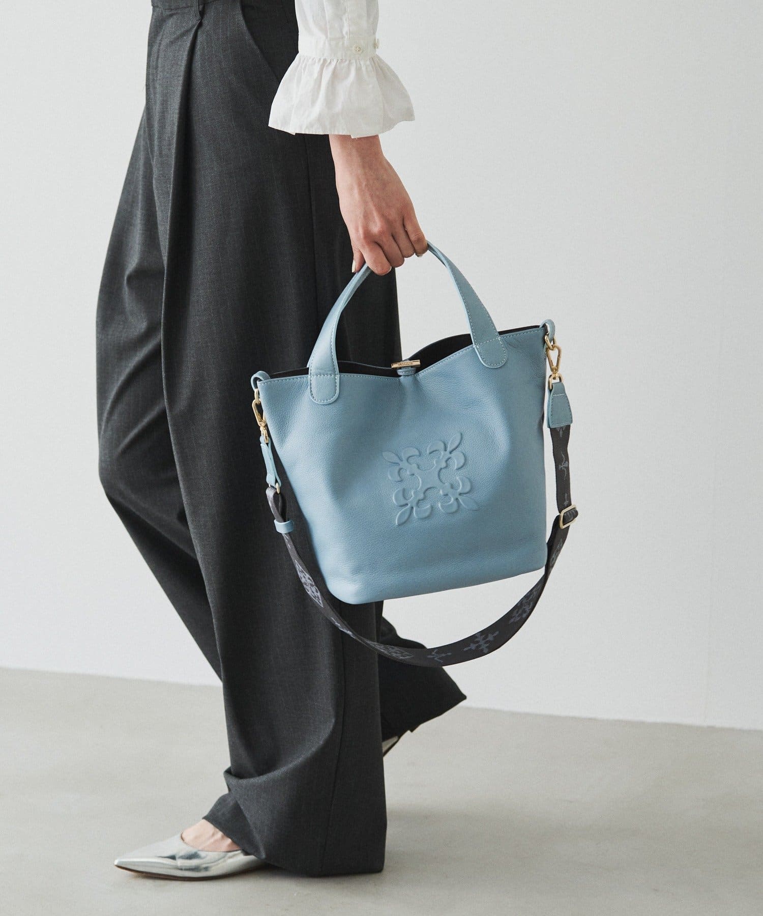 russet(ラシット) ［2/12WEB限定新色予約スタート！］エンボスモノグラム2WAYミニトートバッグ