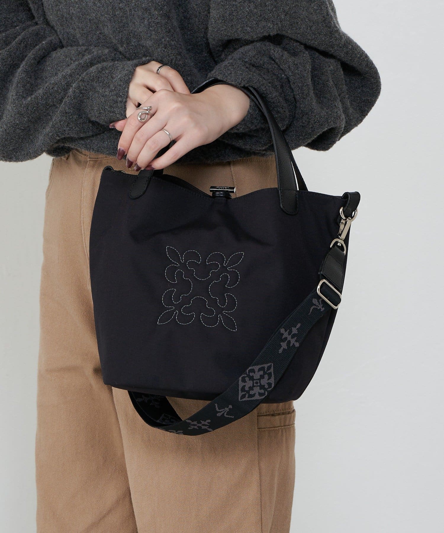 russet(ラシット) 《WEB限定》コーデュラナイロン2WAYミニトートバッグ