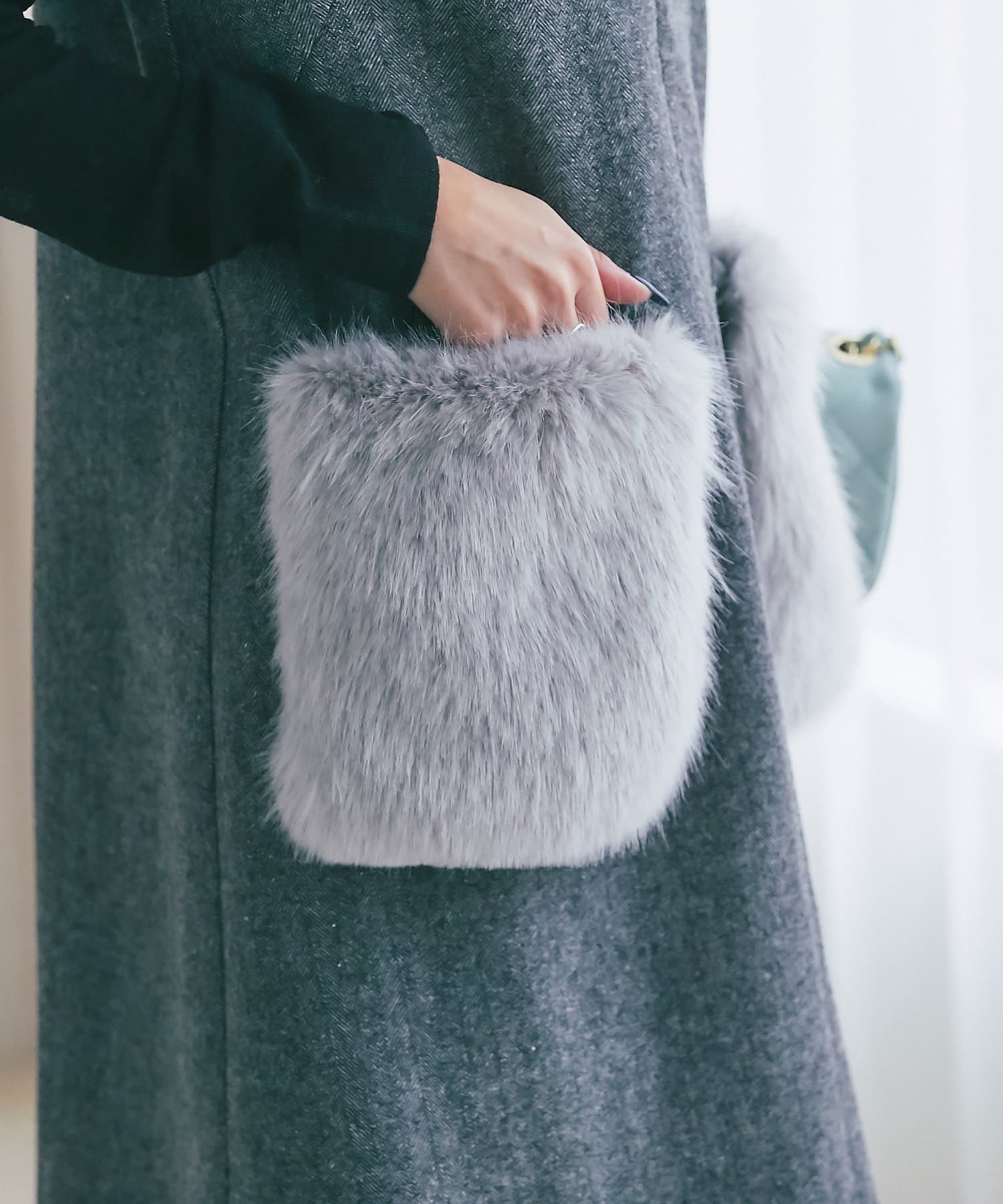 La boutique BonBon(ラブティックボンボン) 【miki監修・復刻】ポケットファーツィードジャンドレ