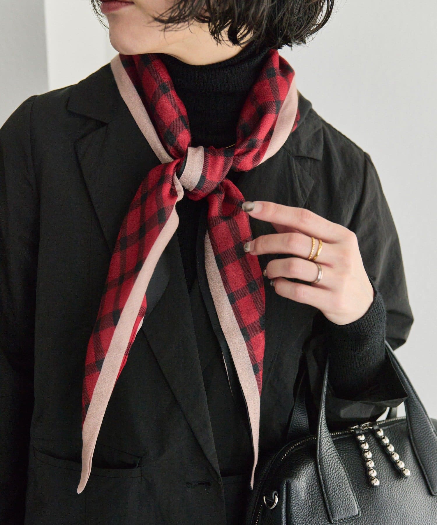 ear PAPILLONNER(イア パピヨネ) クラシックチェックストール