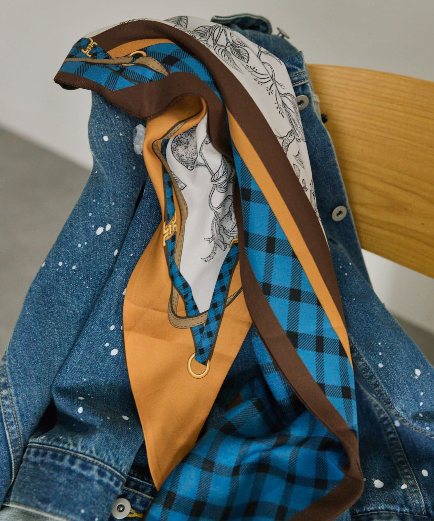 ear PAPILLONNER(イア パピヨネ) クラシックチェックストール