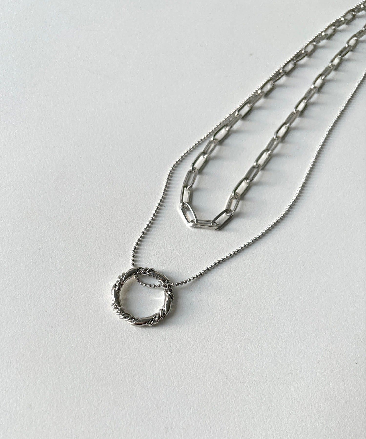 DOUDOU(ドゥドゥ) デザインチェーンレイヤードネックレス