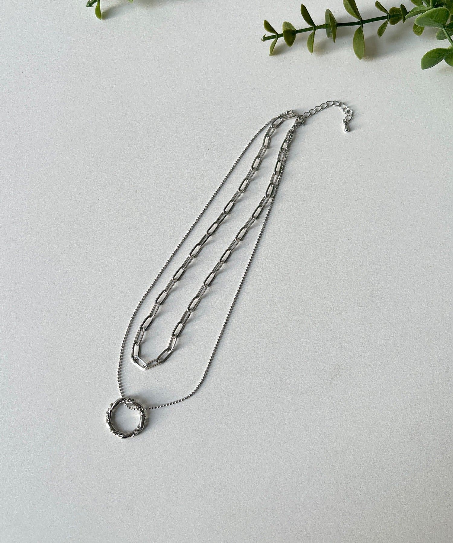 DOUDOU(ドゥドゥ) デザインチェーンレイヤードネックレス