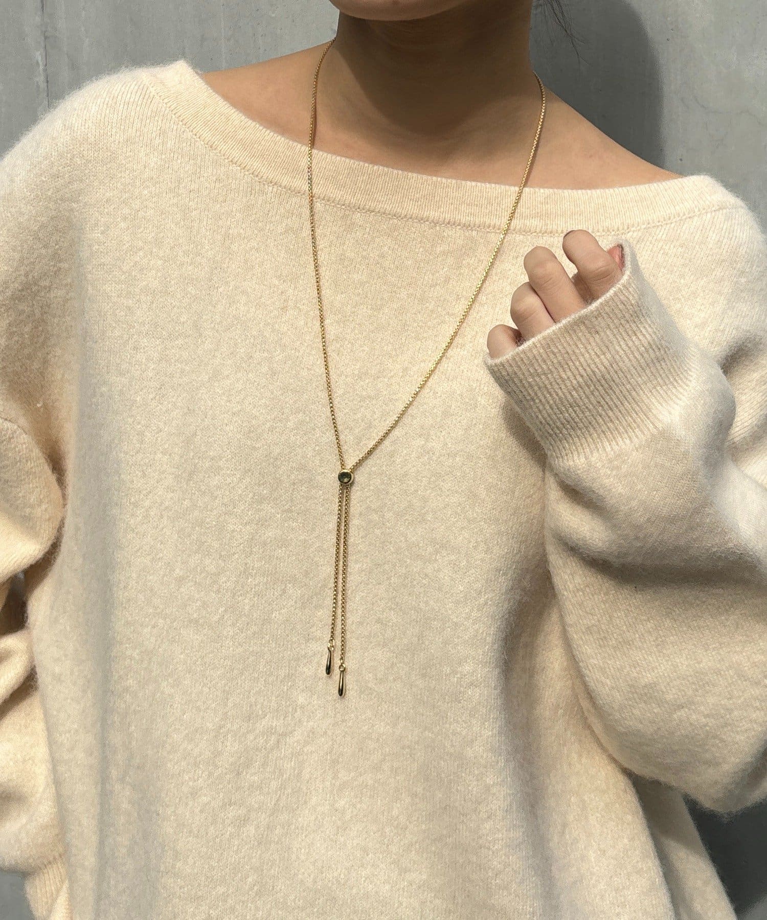 DOUDOU(ドゥドゥ) デザインチェーンスライドネックレス